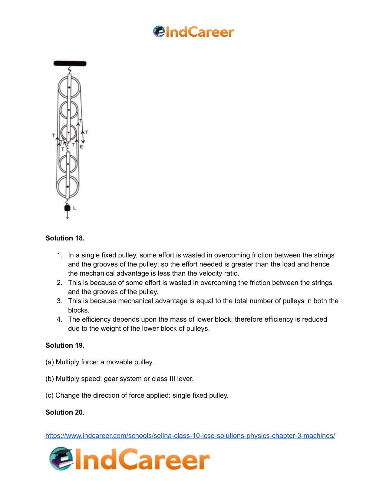 Selina Class 10 ICSE Solutions Physics : Chapter 3- Machines - Page 23
