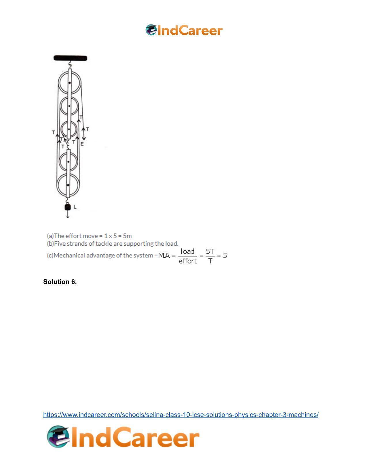 Selina Class 10 ICSE Solutions Physics : Chapter 3- Machines - Page 27