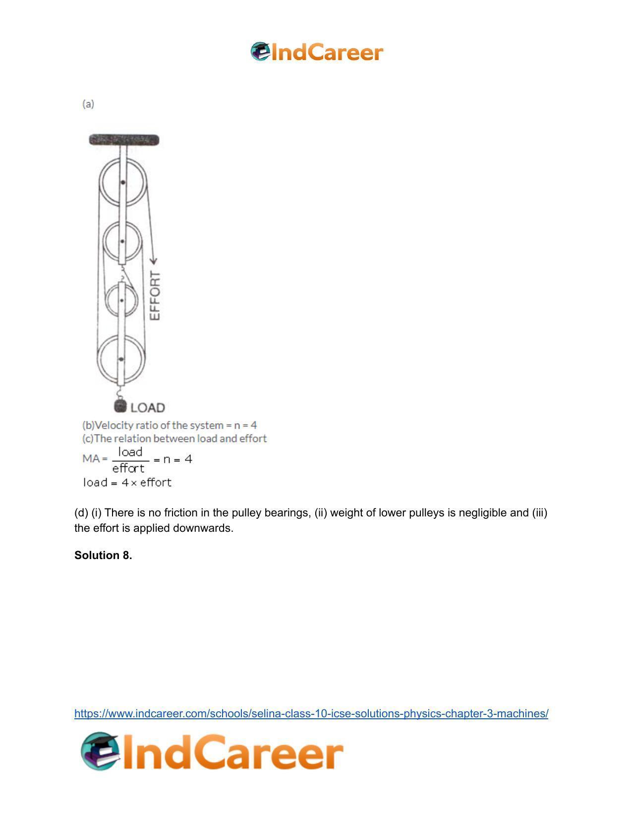 Selina Class 10 ICSE Solutions Physics : Chapter 3- Machines - Page 29