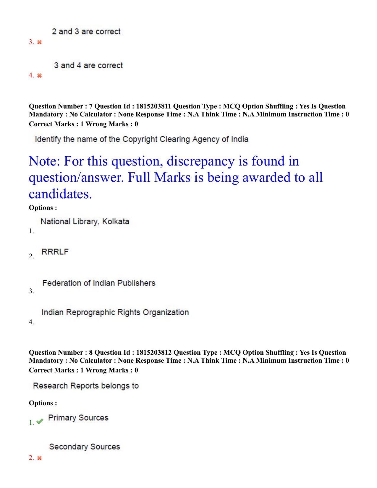 TS CPGET 2023 Master of Library and Information Science  (M.L.I.Sc) 1 year course (Shift 1) Question Paper with Answer Key - Page 5