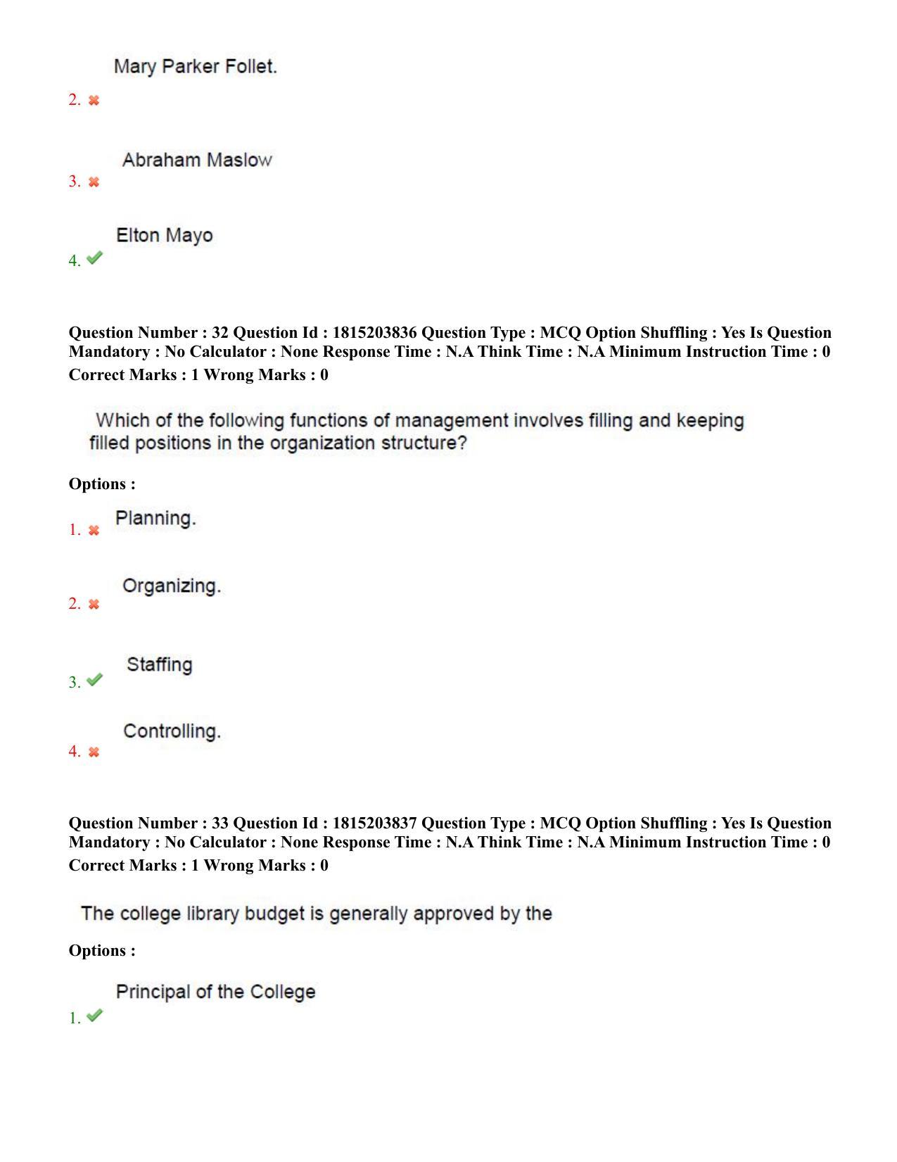 TS CPGET 2023 Master of Library and Information Science  (M.L.I.Sc) 1 year course (Shift 1) Question Paper with Answer Key - Page 17