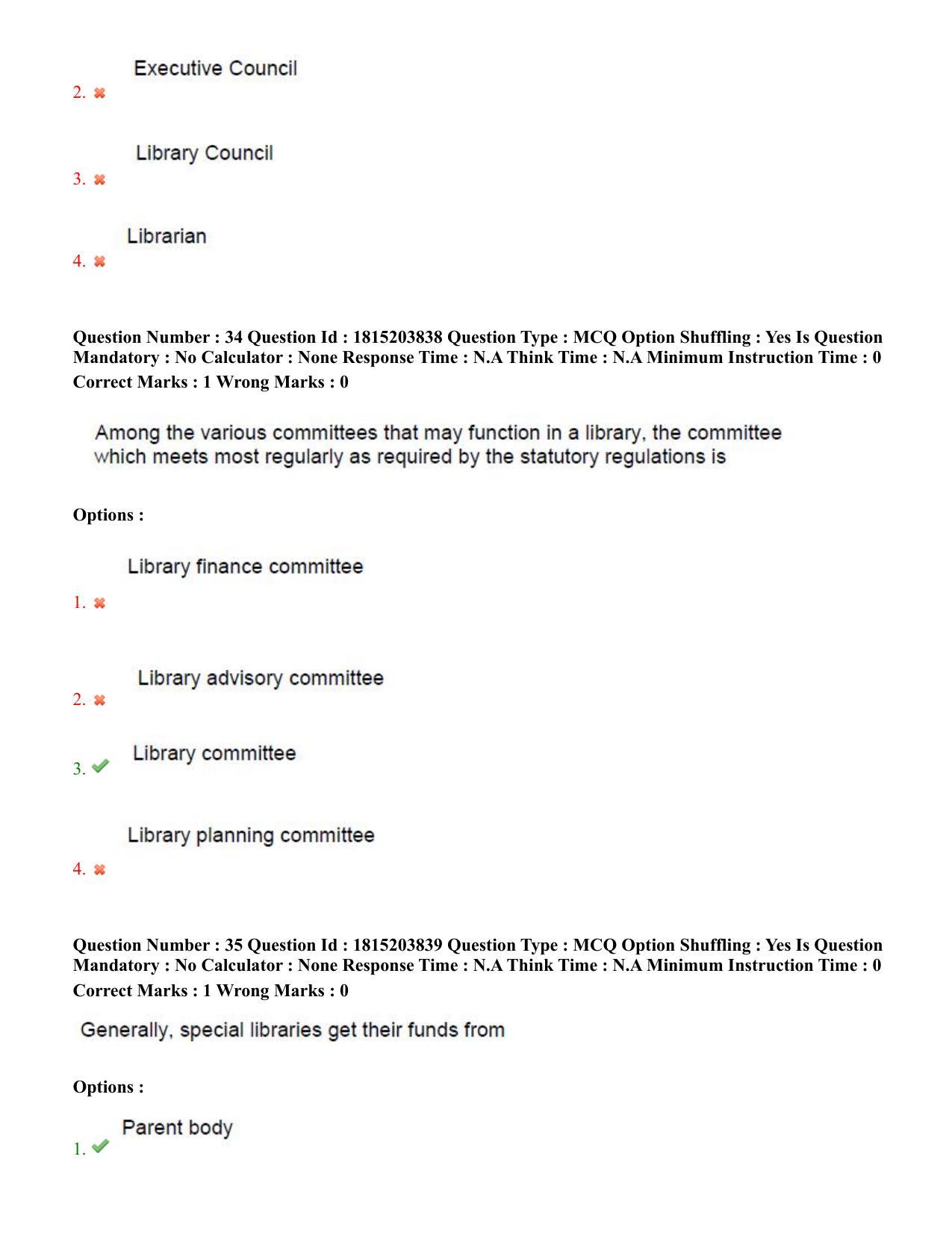 TS CPGET 2023 Master of Library and Information Science  (M.L.I.Sc) 1 year course (Shift 1) Question Paper with Answer Key - Page 18