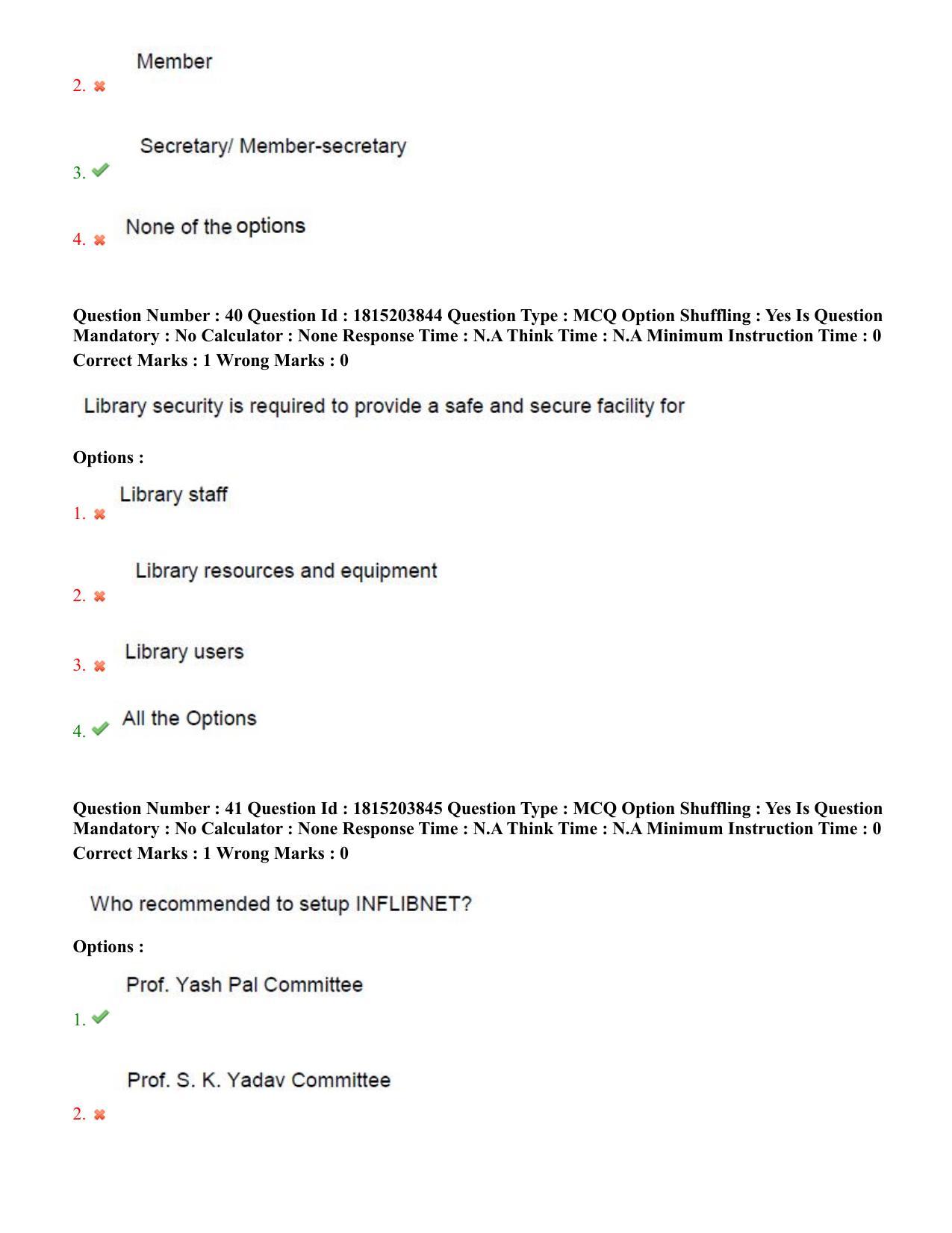 TS CPGET 2023 Master of Library and Information Science  (M.L.I.Sc) 1 year course (Shift 1) Question Paper with Answer Key - Page 21