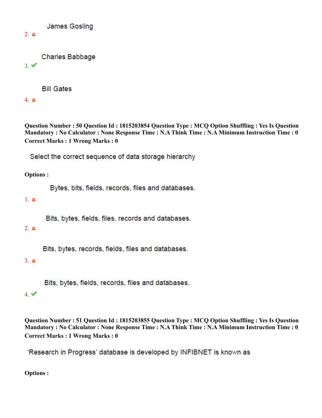 TS CPGET 2023 Master of Library and Information Science  (M.L.I.Sc) 1 year course (Shift 1) Question Paper with Answer Key - Page 26