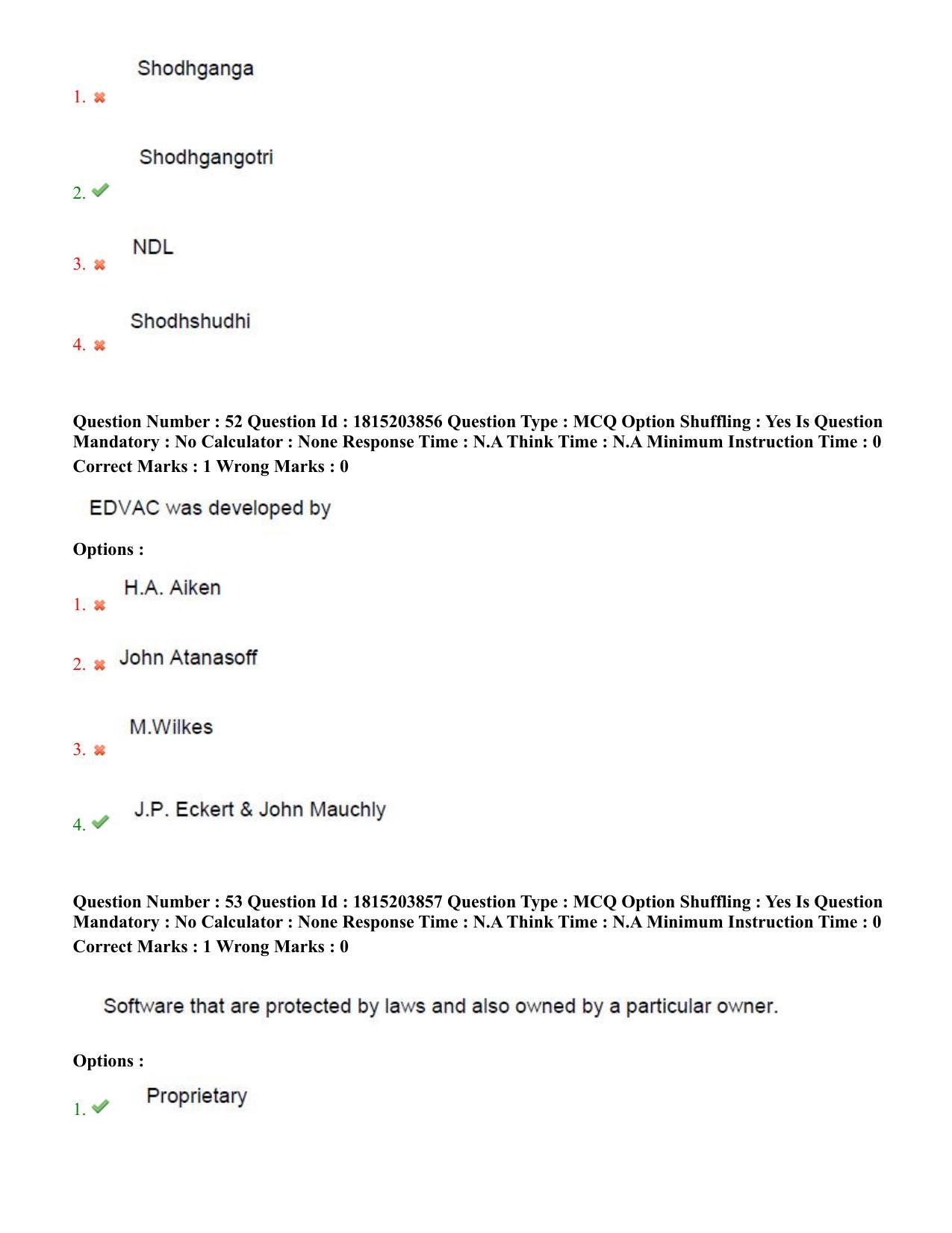 TS CPGET 2023 Master of Library and Information Science  (M.L.I.Sc) 1 year course (Shift 1) Question Paper with Answer Key - Page 27