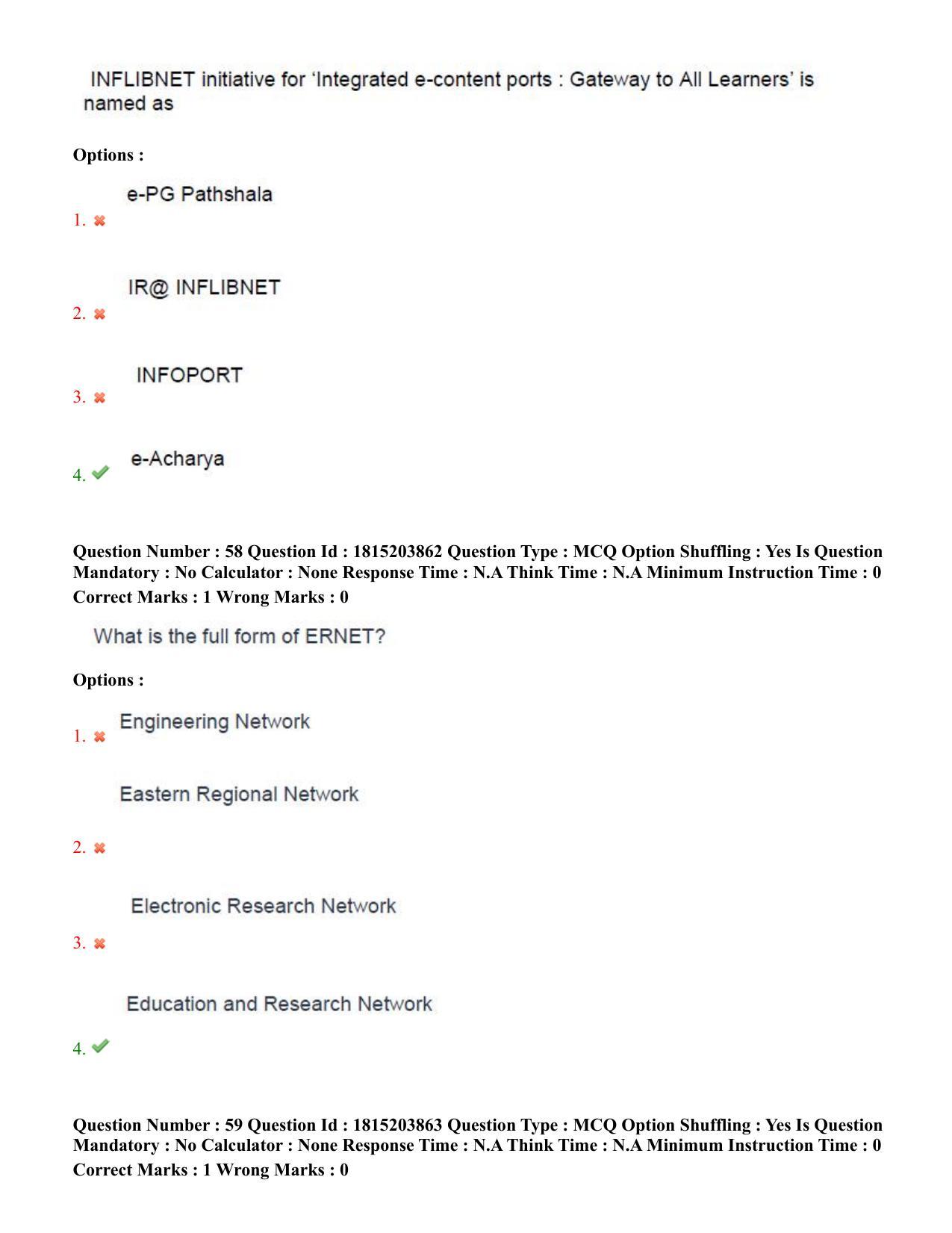 TS CPGET 2023 Master of Library and Information Science  (M.L.I.Sc) 1 year course (Shift 1) Question Paper with Answer Key - Page 30