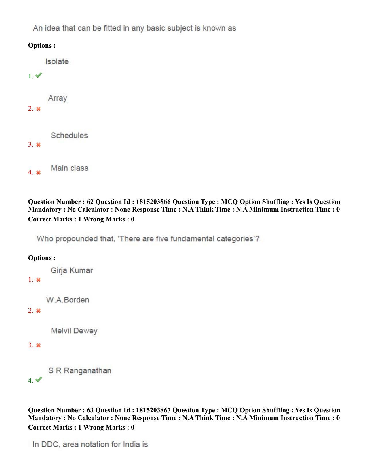 TS CPGET 2023 Master of Library and Information Science  (M.L.I.Sc) 1 year course (Shift 1) Question Paper with Answer Key - Page 32