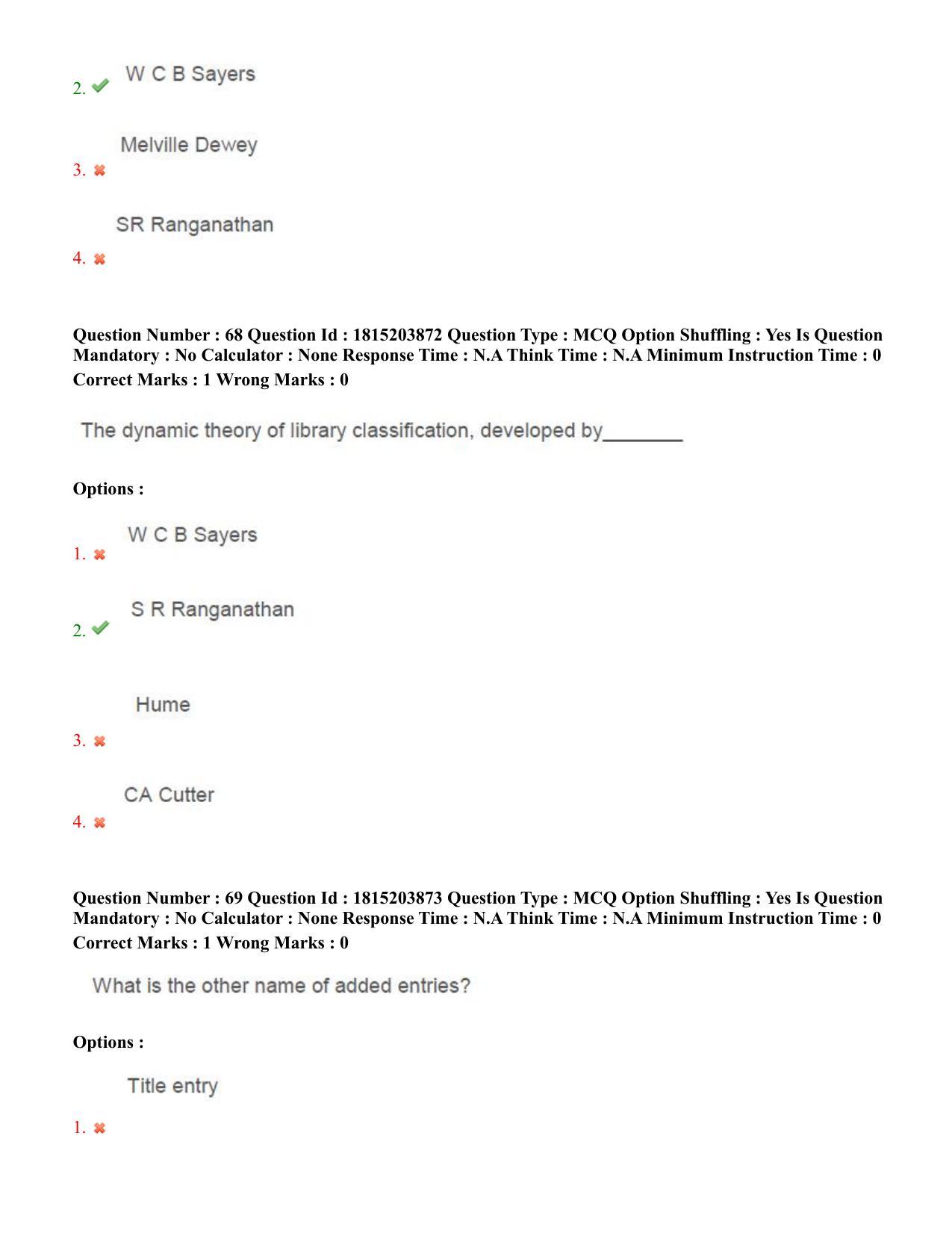 TS CPGET 2023 Master of Library and Information Science  (M.L.I.Sc) 1 year course (Shift 1) Question Paper with Answer Key - Page 35