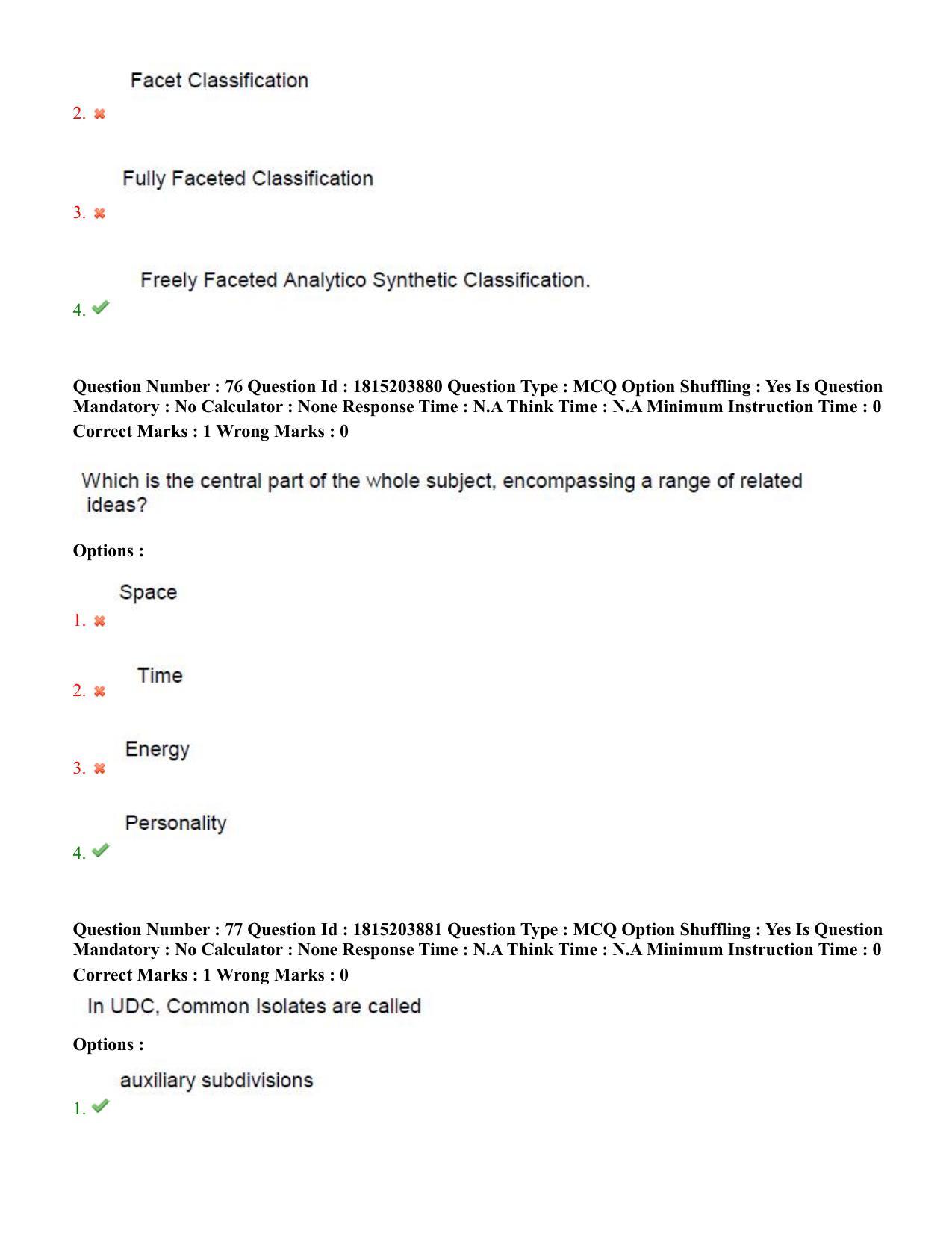 TS CPGET 2023 Master of Library and Information Science  (M.L.I.Sc) 1 year course (Shift 1) Question Paper with Answer Key - Page 39