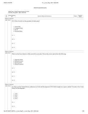 NCET 2023 Question Paper (English Q 1201-1335)