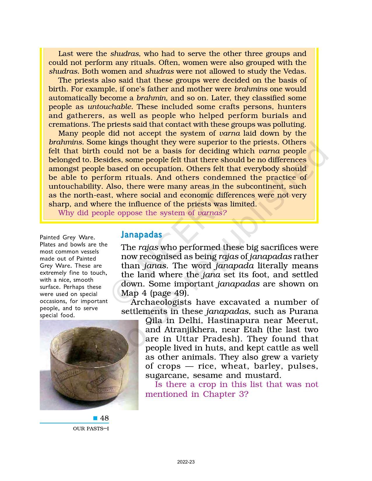 NCERT Book for Class 6 Social Science(History) : Chapter 5-What Books and Burials Tell Us - Page 3