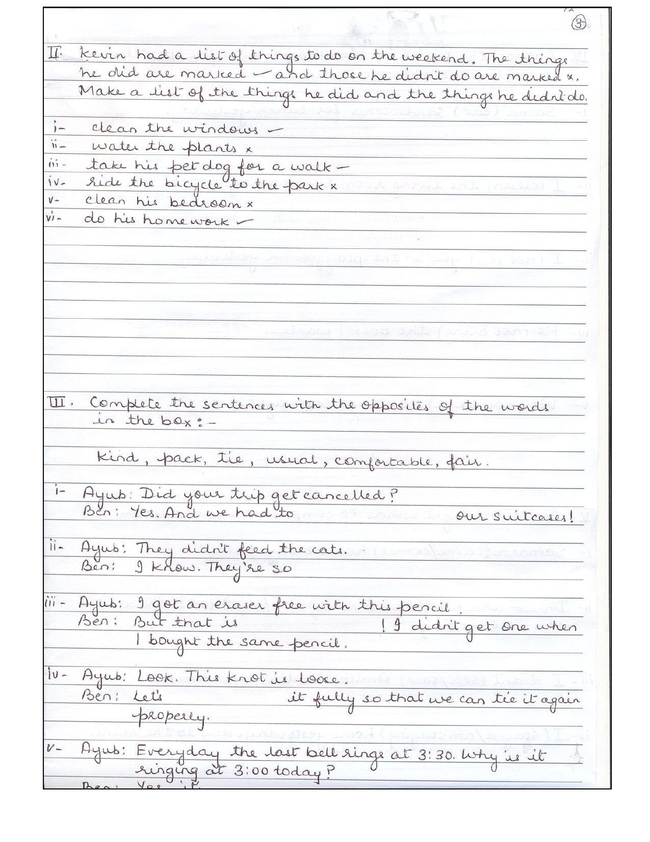 Worksheet for Class 3 English Hurt No Living Thing Assignment - Page 4