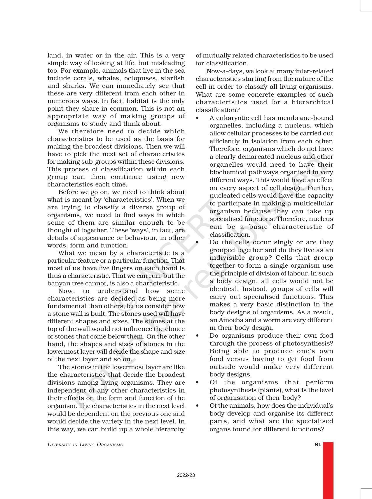 NCERT Book for Class 9 Science Chapter 7 Diversity in Living Organisms - Page 2