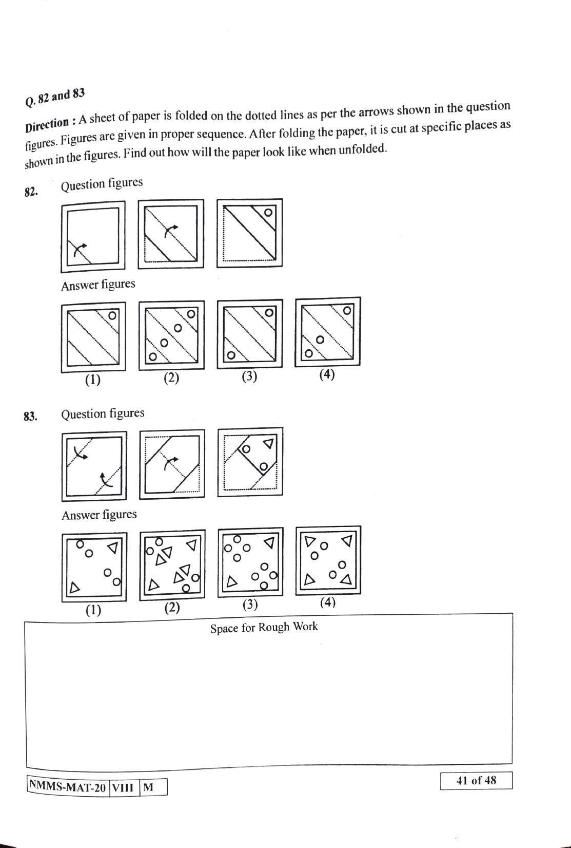 MAT TELUGU 2020-21 Class 8 Maharashtra NMMS Question Papers - Page 41