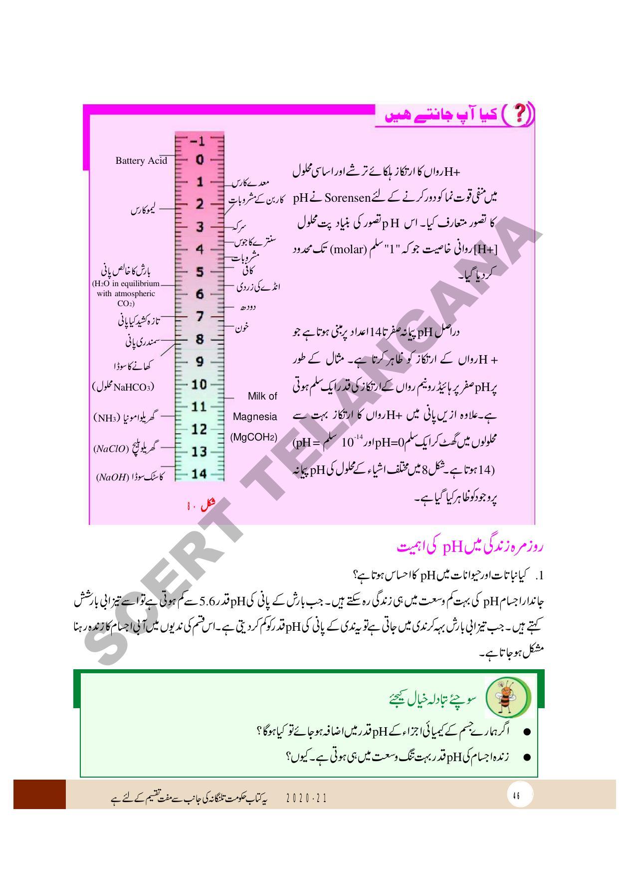 TS SCERT Class 10 Physical Science (Urdu Medium) Text Book - Page 58