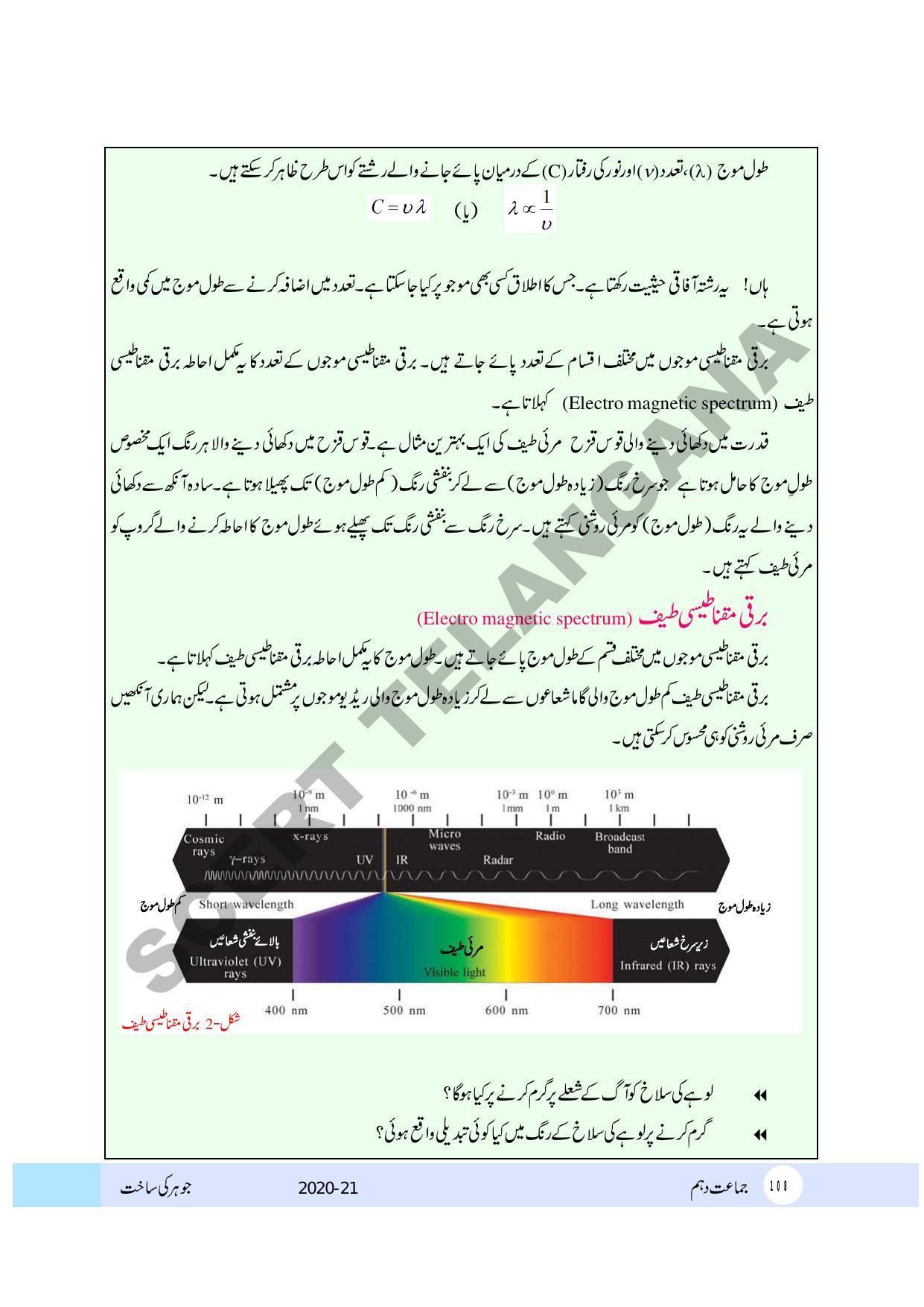 TS SCERT Class 10 Physical Science (Urdu Medium) Text Book - Page 120