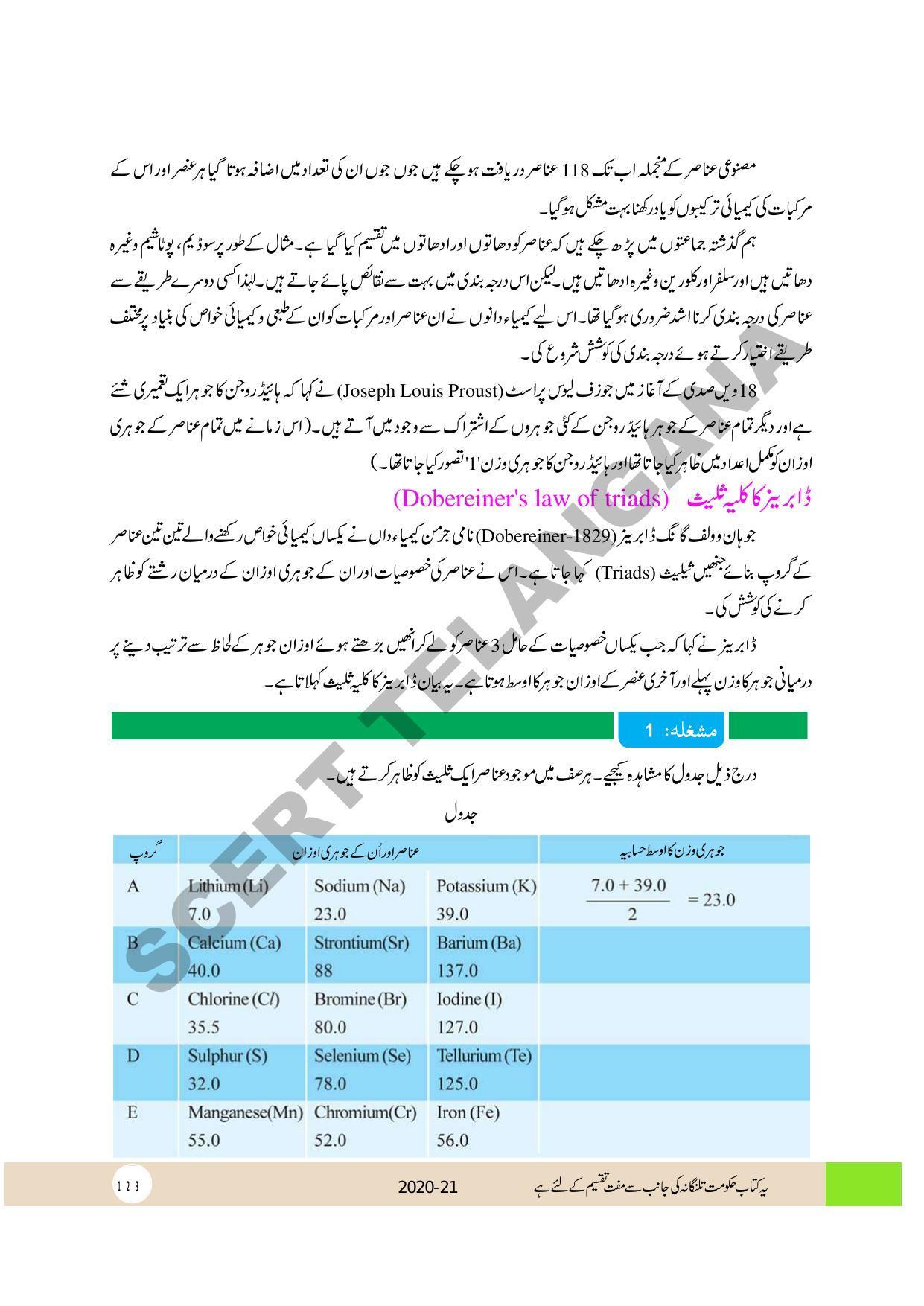 TS SCERT Class 10 Physical Science (Urdu Medium) Text Book - Page 135