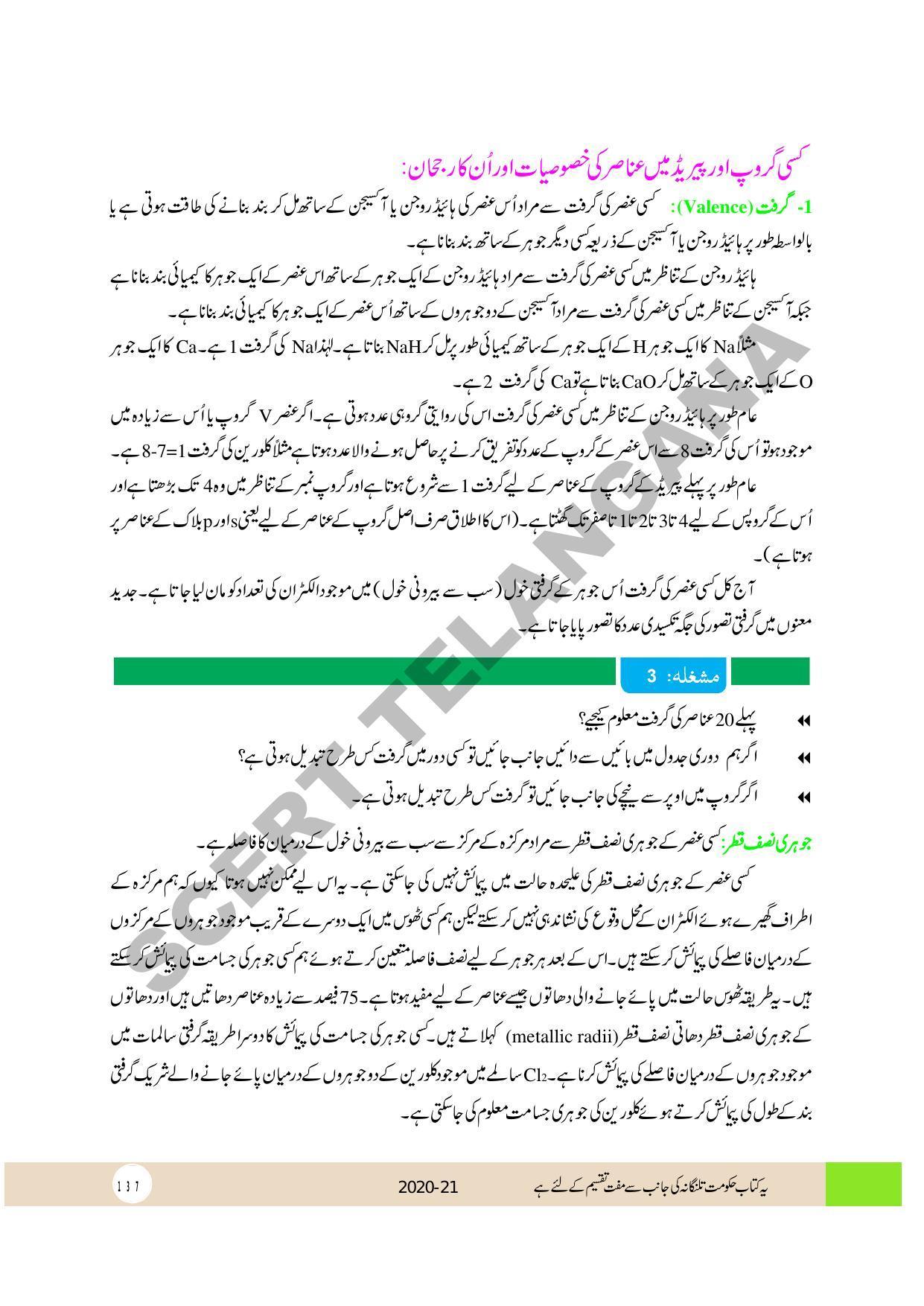 TS SCERT Class 10 Physical Science (Urdu Medium) Text Book - Page 149