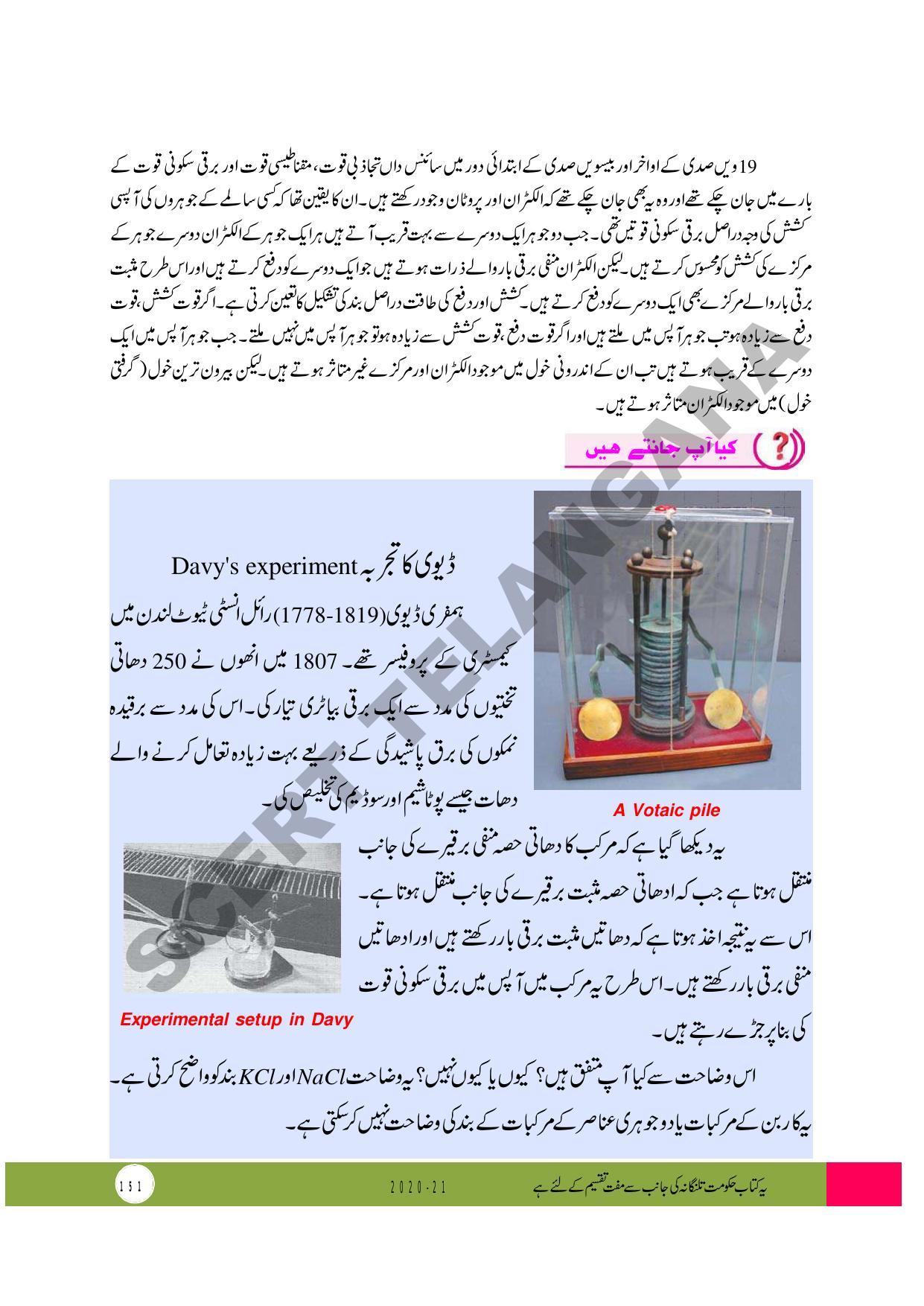 TS SCERT Class 10 Physical Science (Urdu Medium) Text Book - Page 163