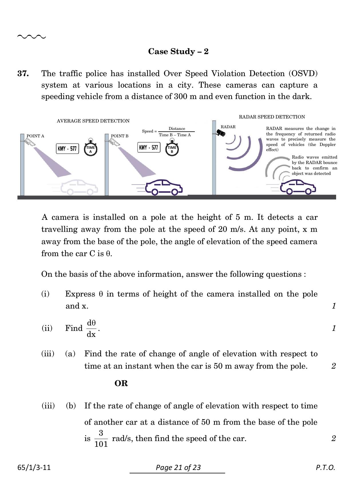 CBSE Class 12 65-1-3 Mathematics 2024 Question Paper - Page 21