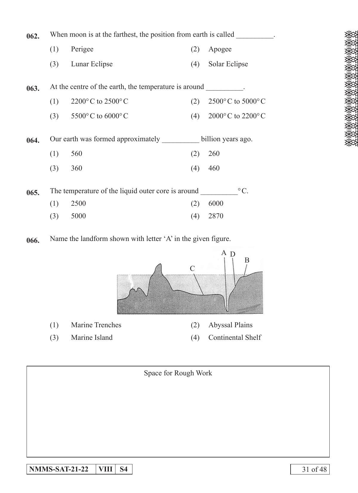 SAT GUJARATI 2021-22 Class 8 Maharashtra NMMS Question Papers - Page 31