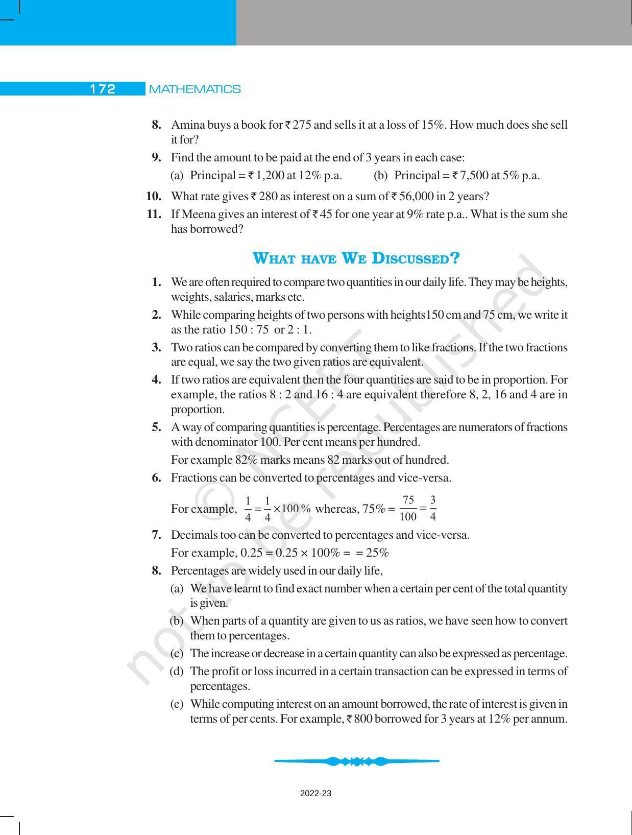 NCERT Book for Class 7 Maths: Chapter 8-Comparing Quantities - Page 20