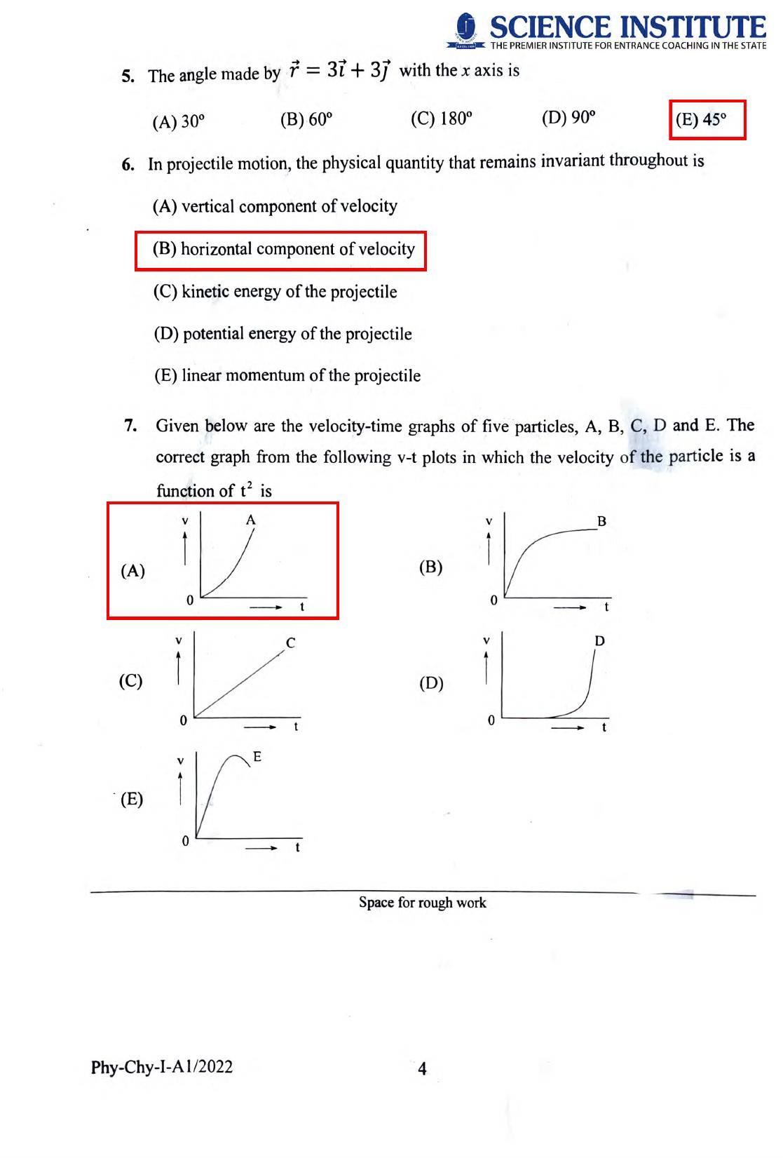 KEAM Paper I 2022 Question Paper - Page 3