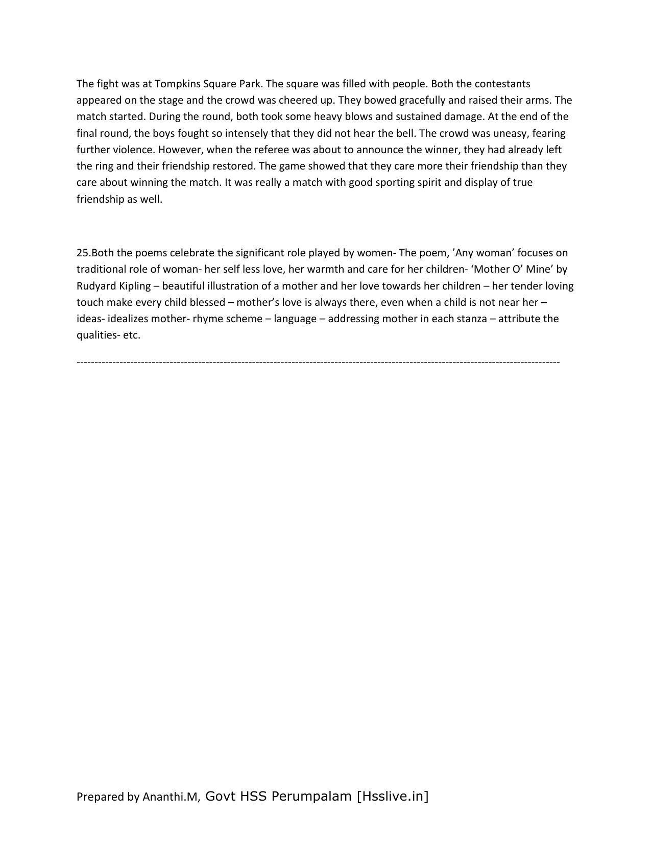 Kerala Plus Two 2018 English Model Answer Key - Page 6