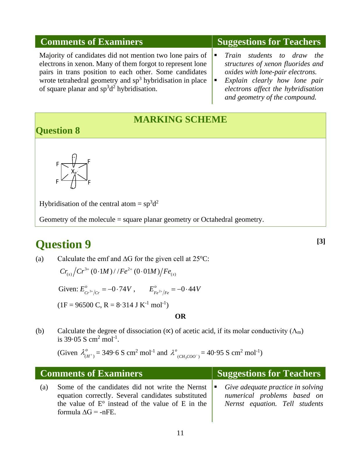ISC Class 12 2020 Chemistry Question Paper Solutions - Page 16