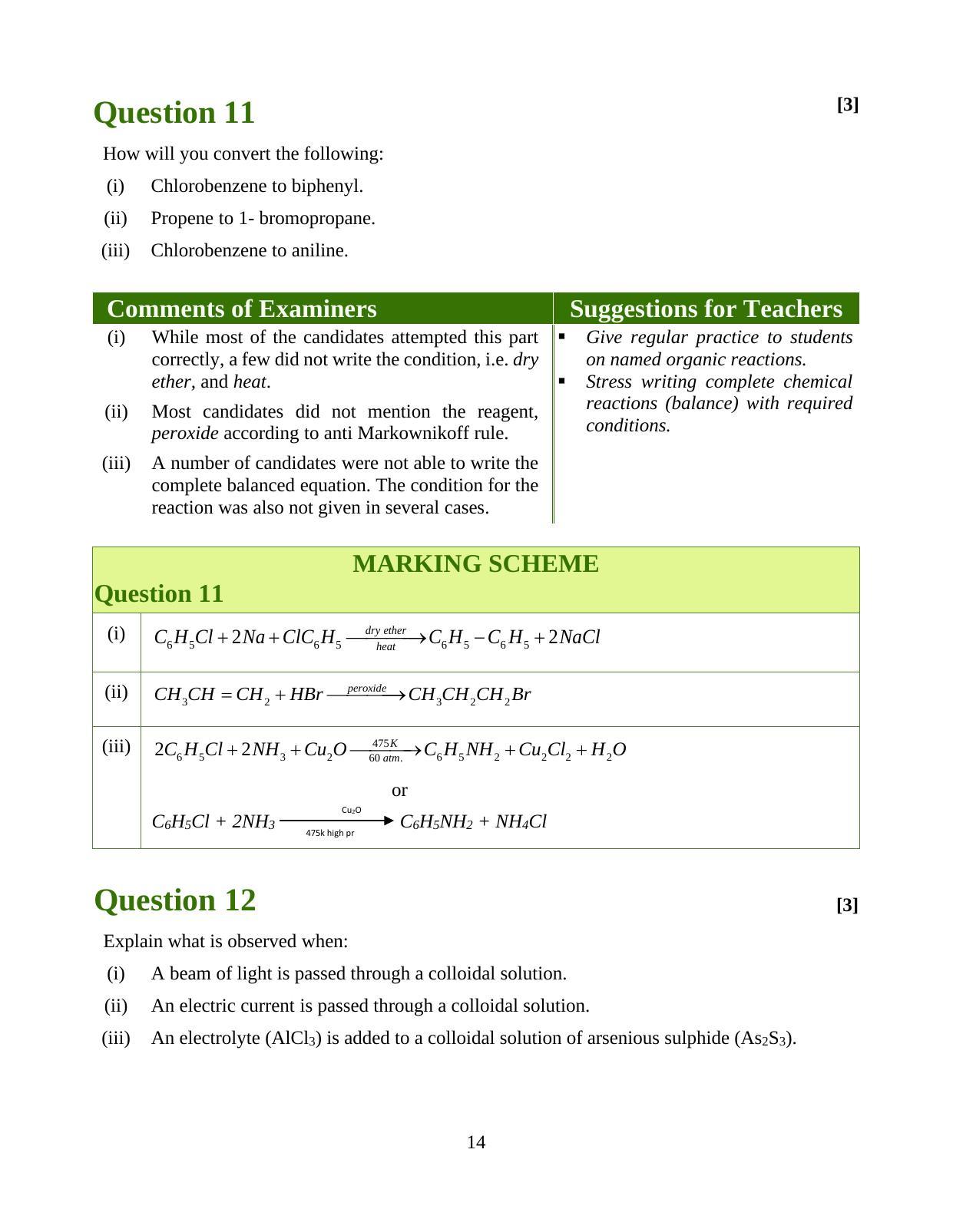 ISC Class 12 2020 Chemistry Question Paper Solutions - Page 19