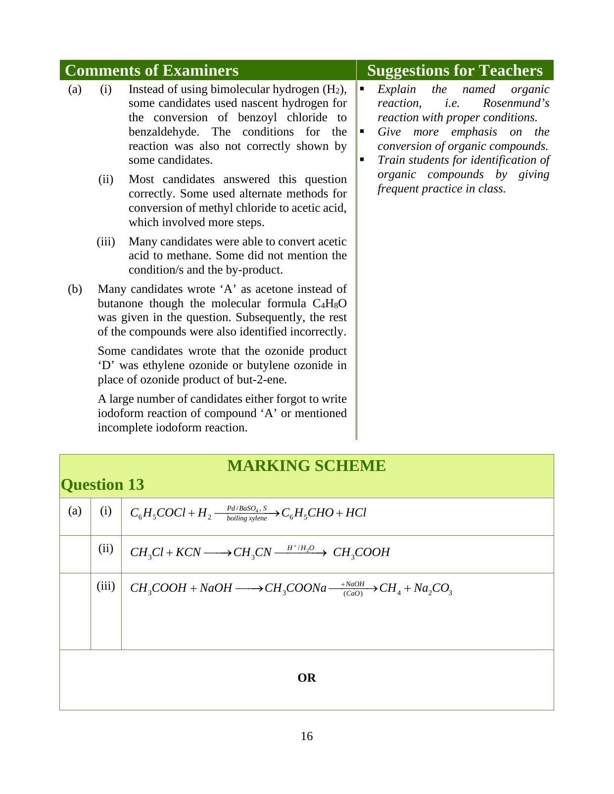 ISC Class 12 2020 Chemistry Question Paper Solutions - Page 21