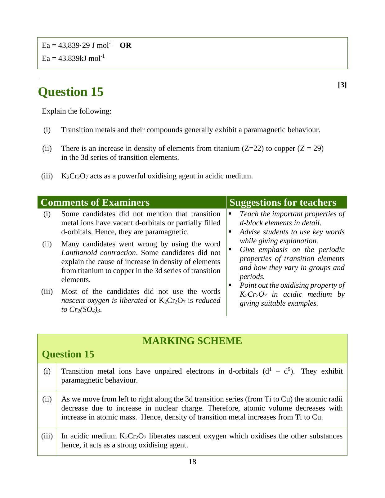 ISC Class 12 2020 Chemistry Question Paper Solutions - Page 23
