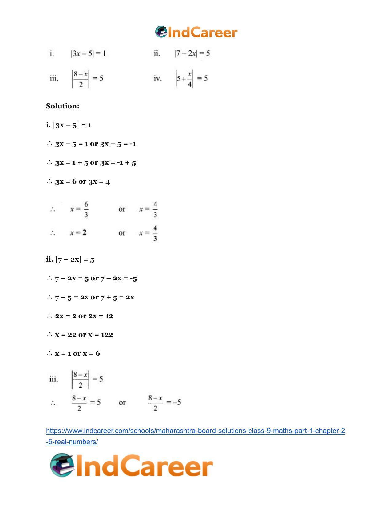 Maharashtra Board Solutions Class 9-Maths (Part 1): Chapter 2.5- Real Numbers - Page 3