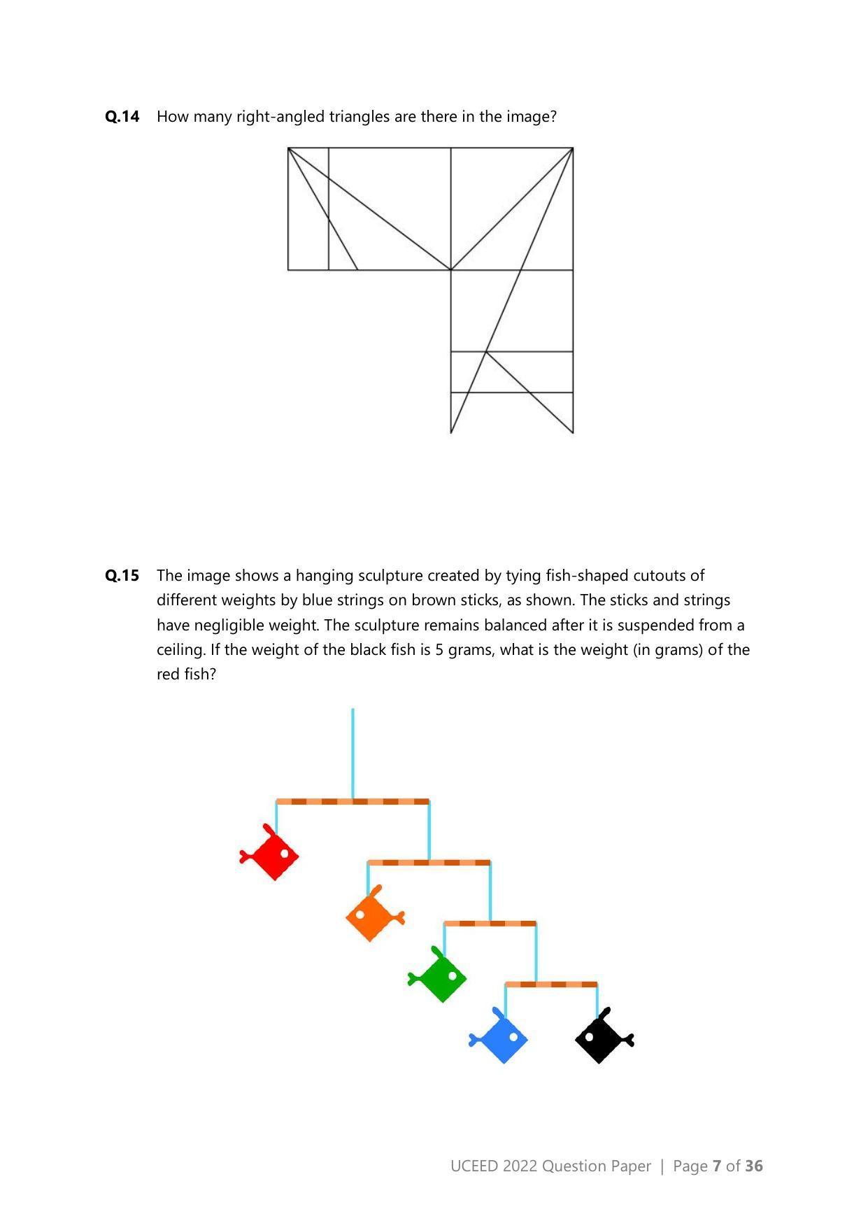 UCEED 2022 Question Paper - Page 7