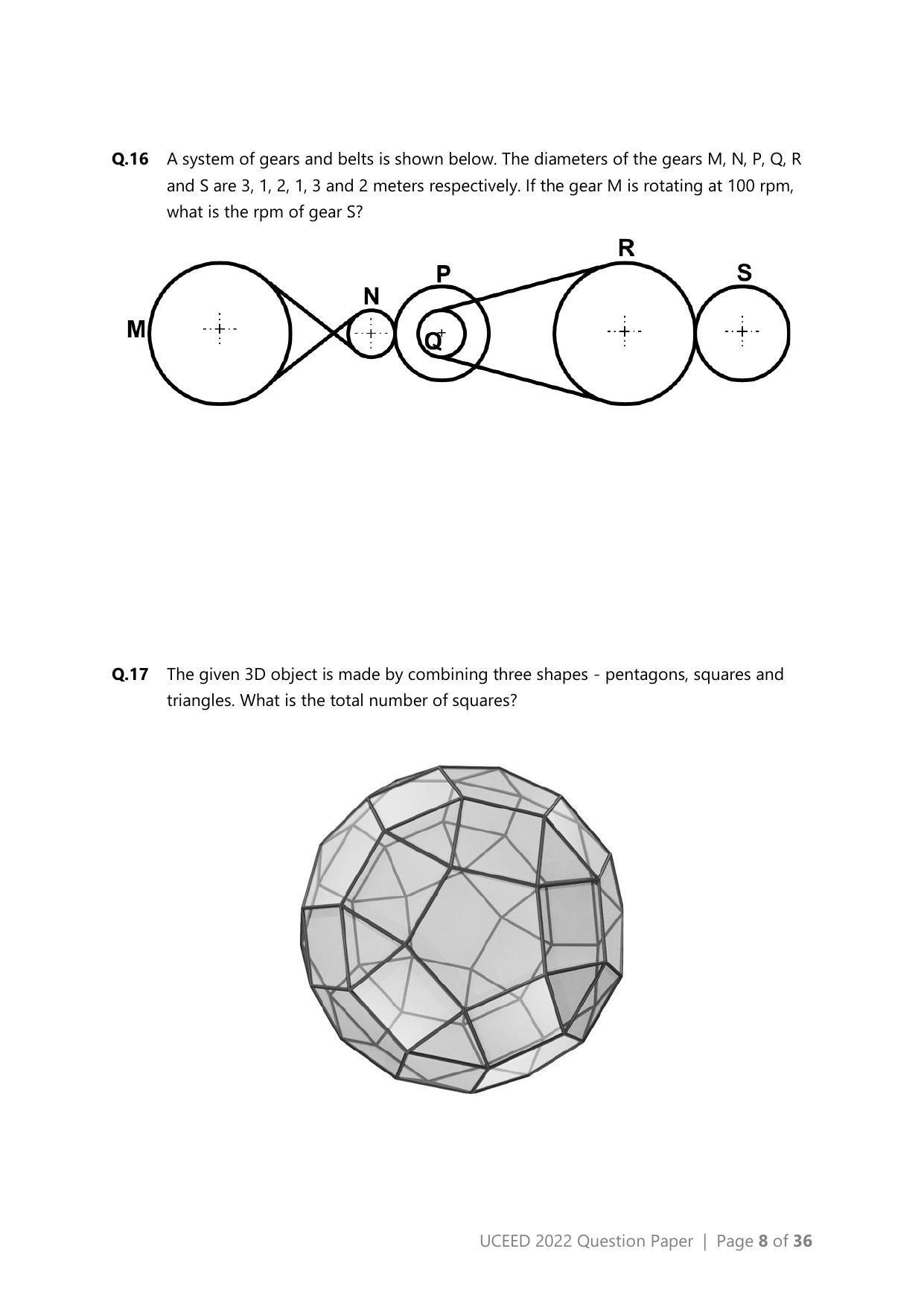 UCEED 2022 Question Paper - Page 8