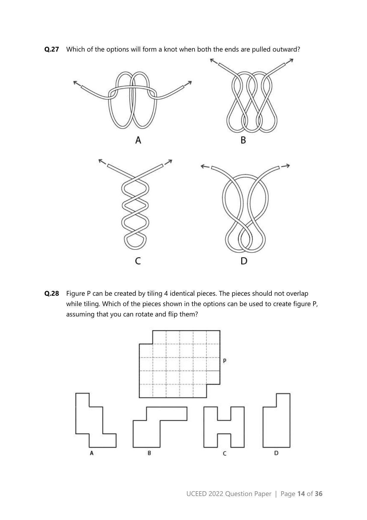 UCEED 2022 Question Paper - Page 14