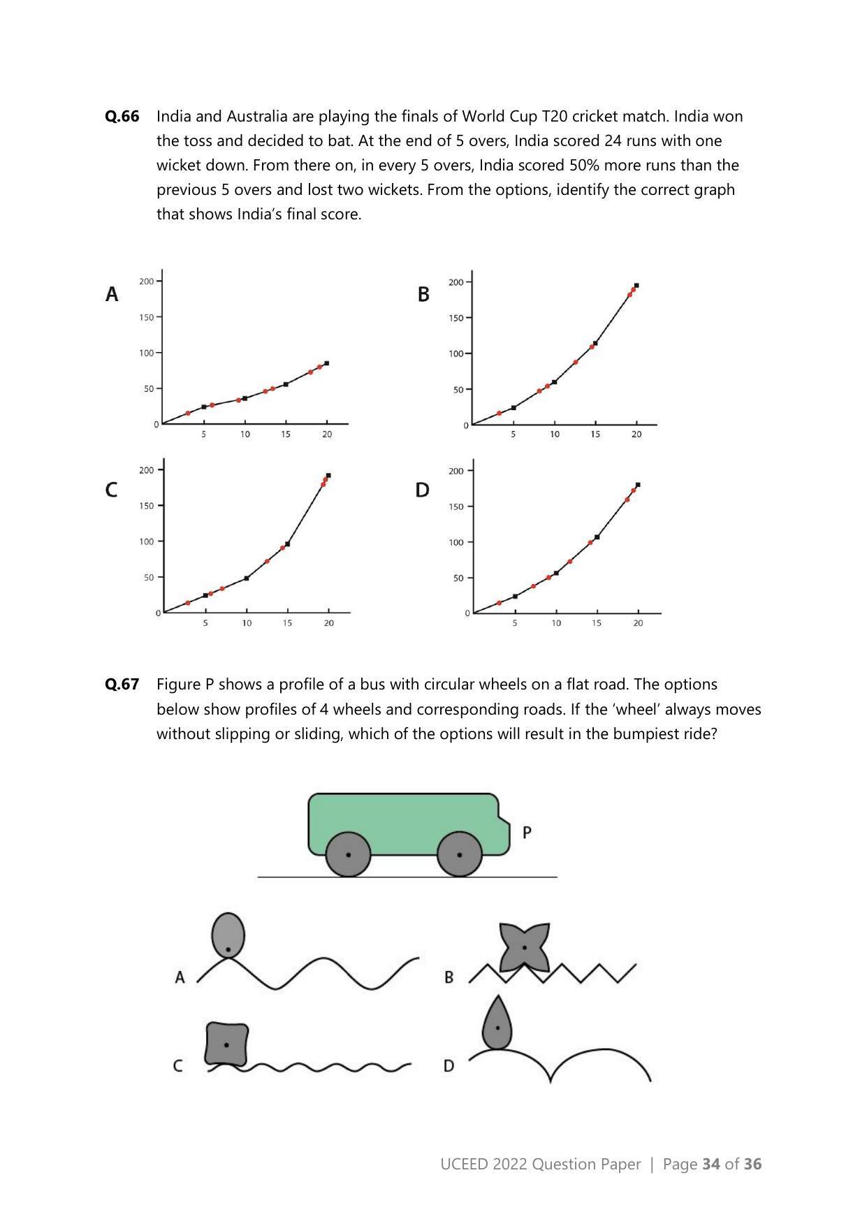 UCEED 2022 Question Paper - Page 34