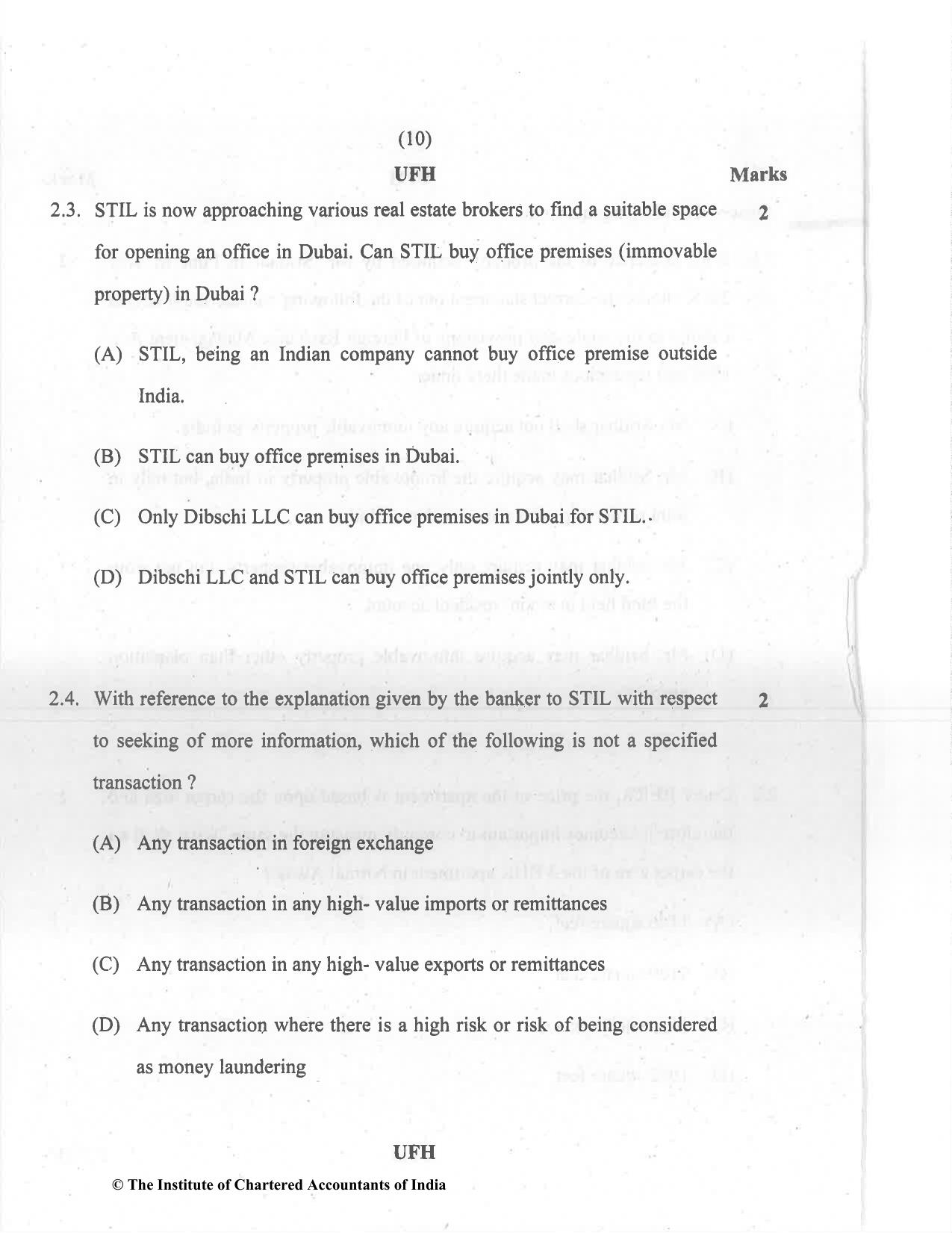 CA Final Dec 2021 Question Paper - Paper 6D – Economic Laws - Page 10