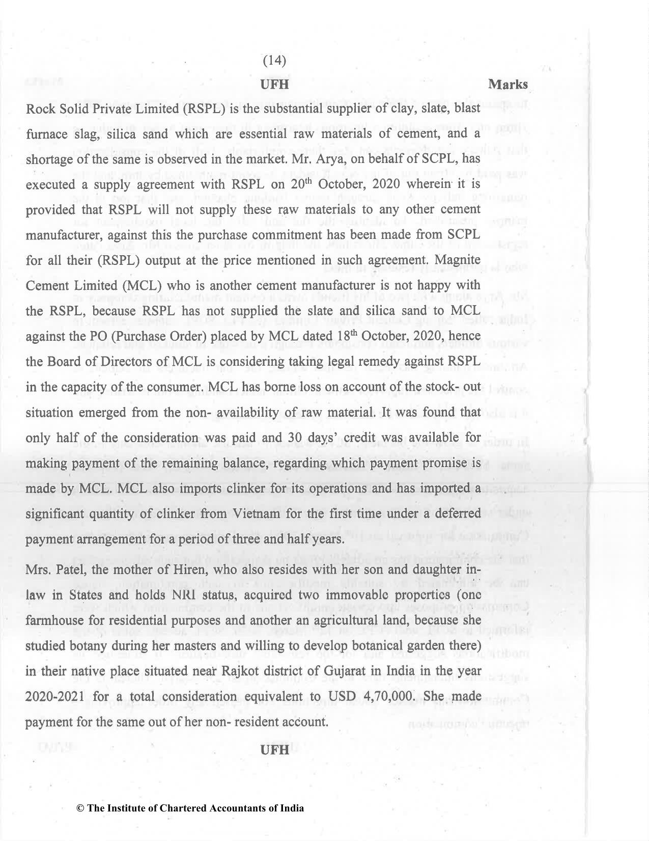 CA Final Dec 2021 Question Paper - Paper 6D – Economic Laws - Page 14