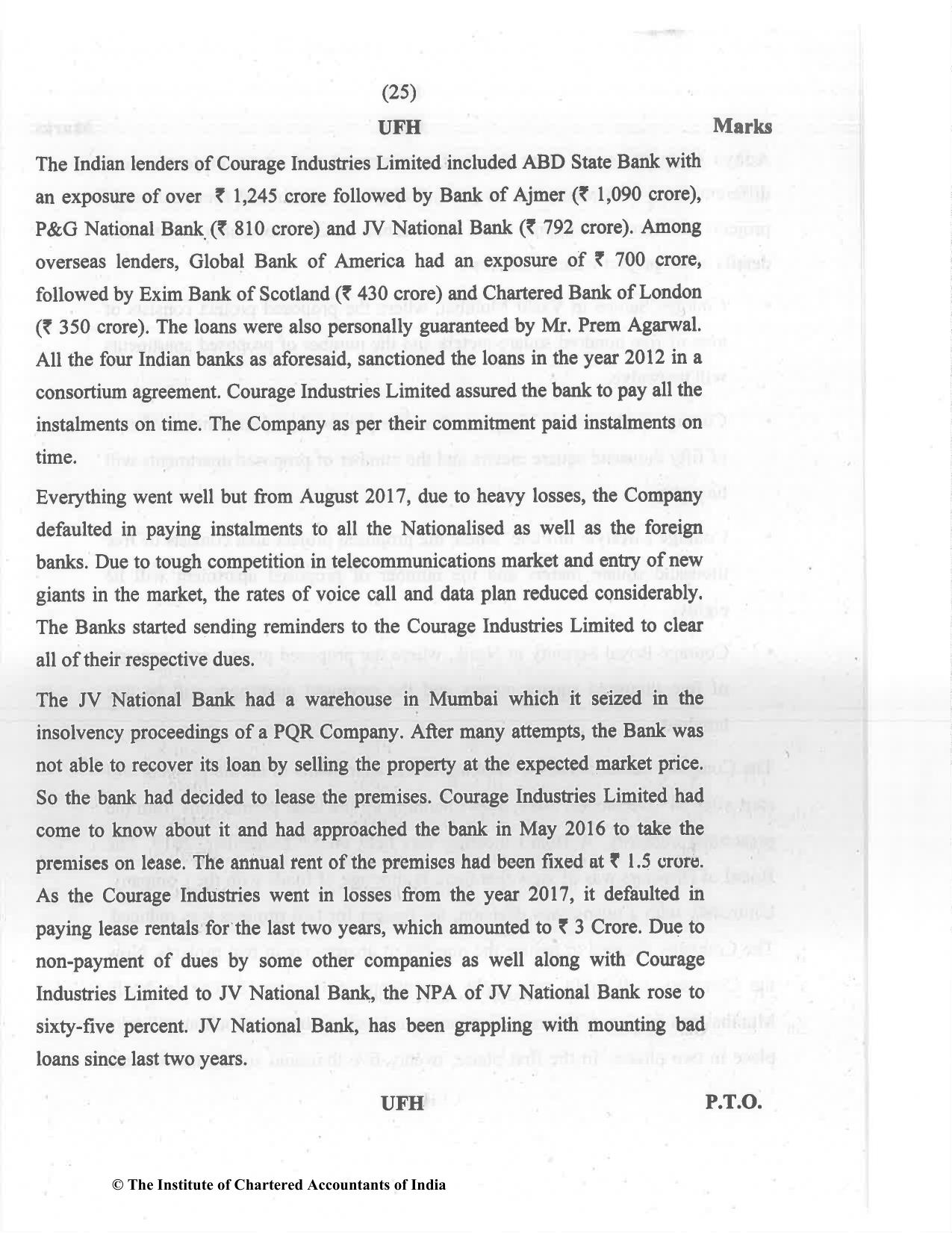 CA Final Dec 2021 Question Paper - Paper 6D – Economic Laws - Page 25