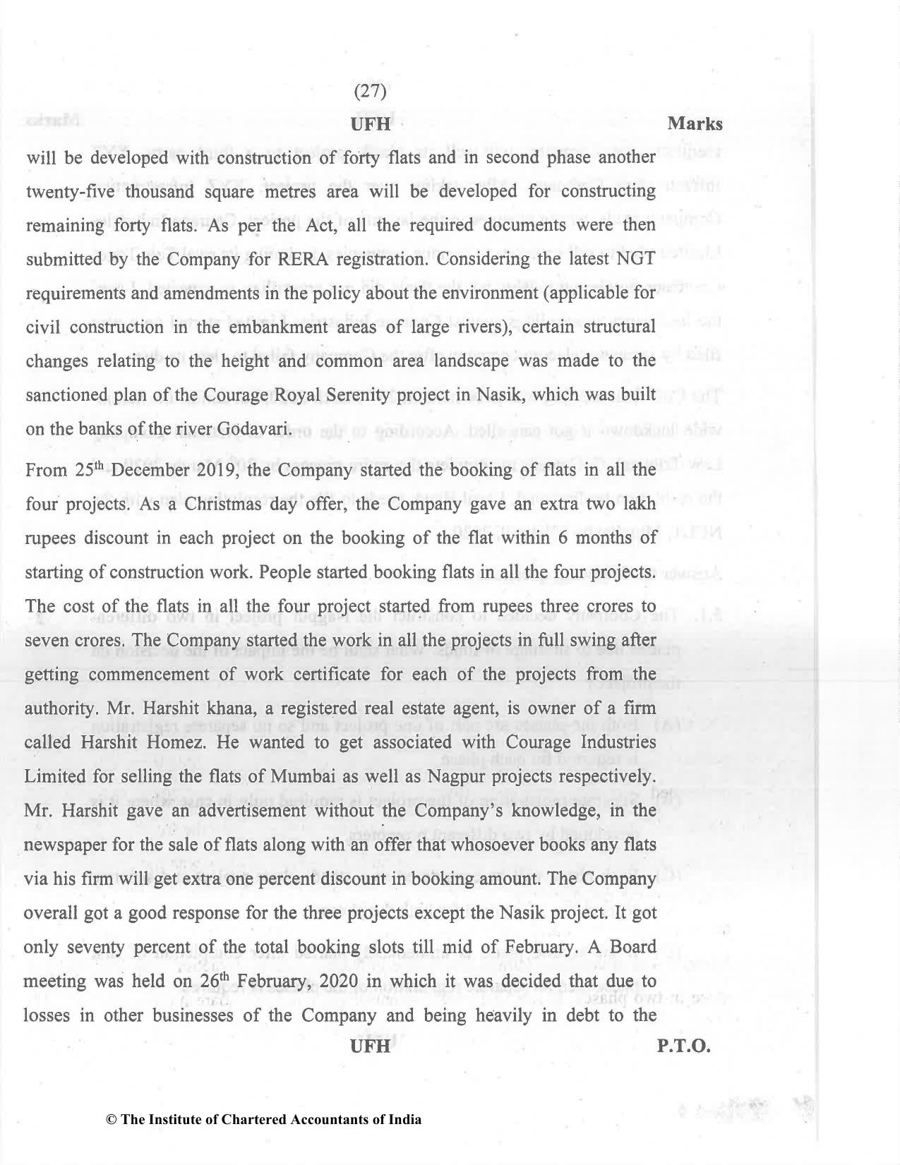 CA Final Dec 2021 Question Paper - Paper 6D – Economic Laws - Page 27