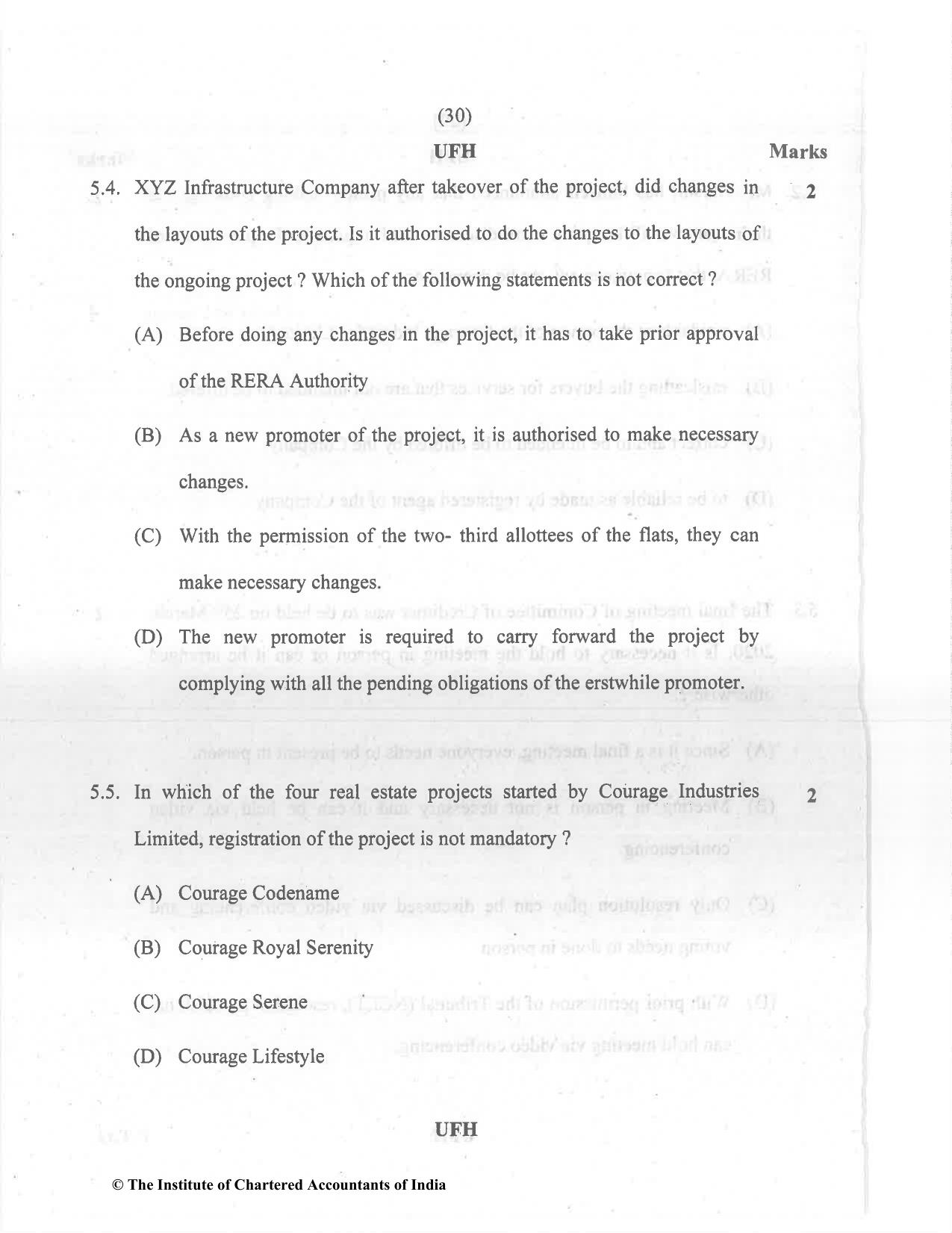 CA Final Dec 2021 Question Paper - Paper 6D – Economic Laws - Page 30