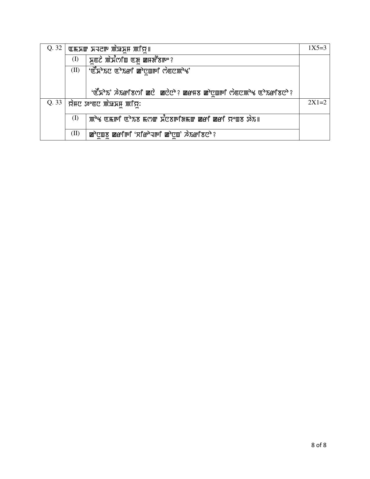 CBSE Class 10 Manipuri Sample Paper 2025 - Page 8