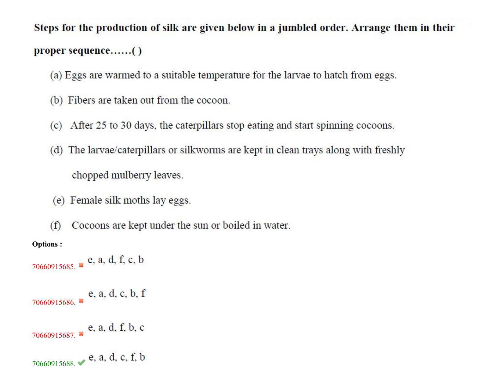TS CPGET 2020 PGD in Sericulture (Shift 2) Question Paper with Answer Key - Page 15