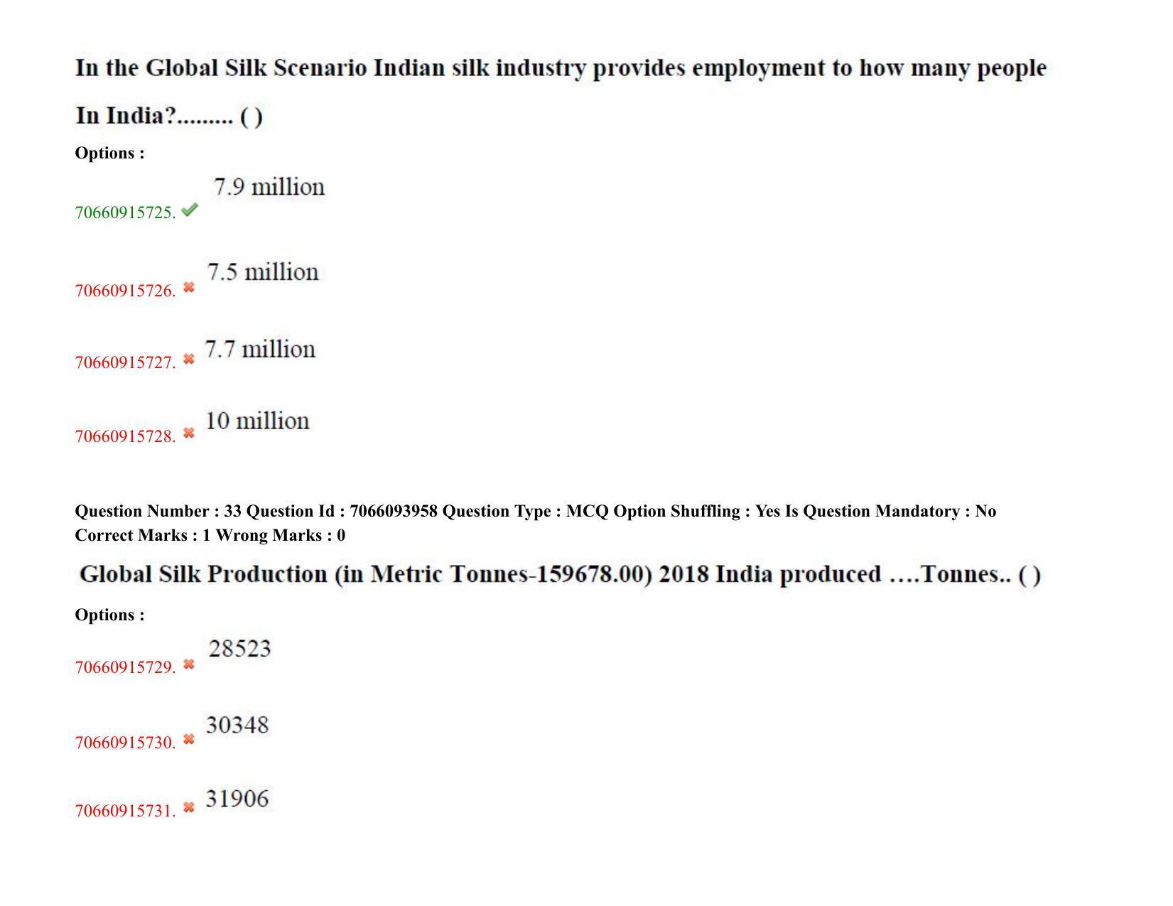 TS CPGET 2020 PGD in Sericulture (Shift 2) Question Paper with Answer Key - Page 21