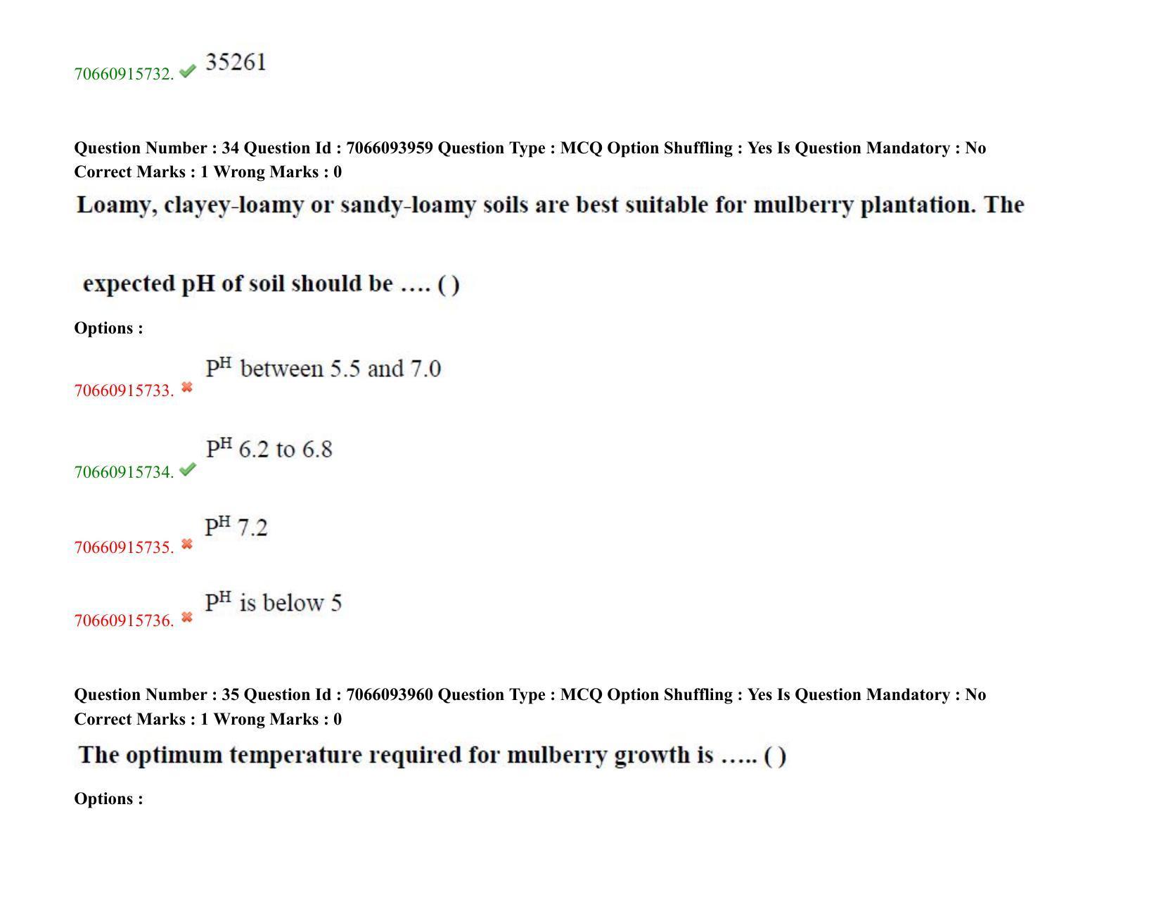 TS CPGET 2020 PGD in Sericulture (Shift 2) Question Paper with Answer Key - Page 22