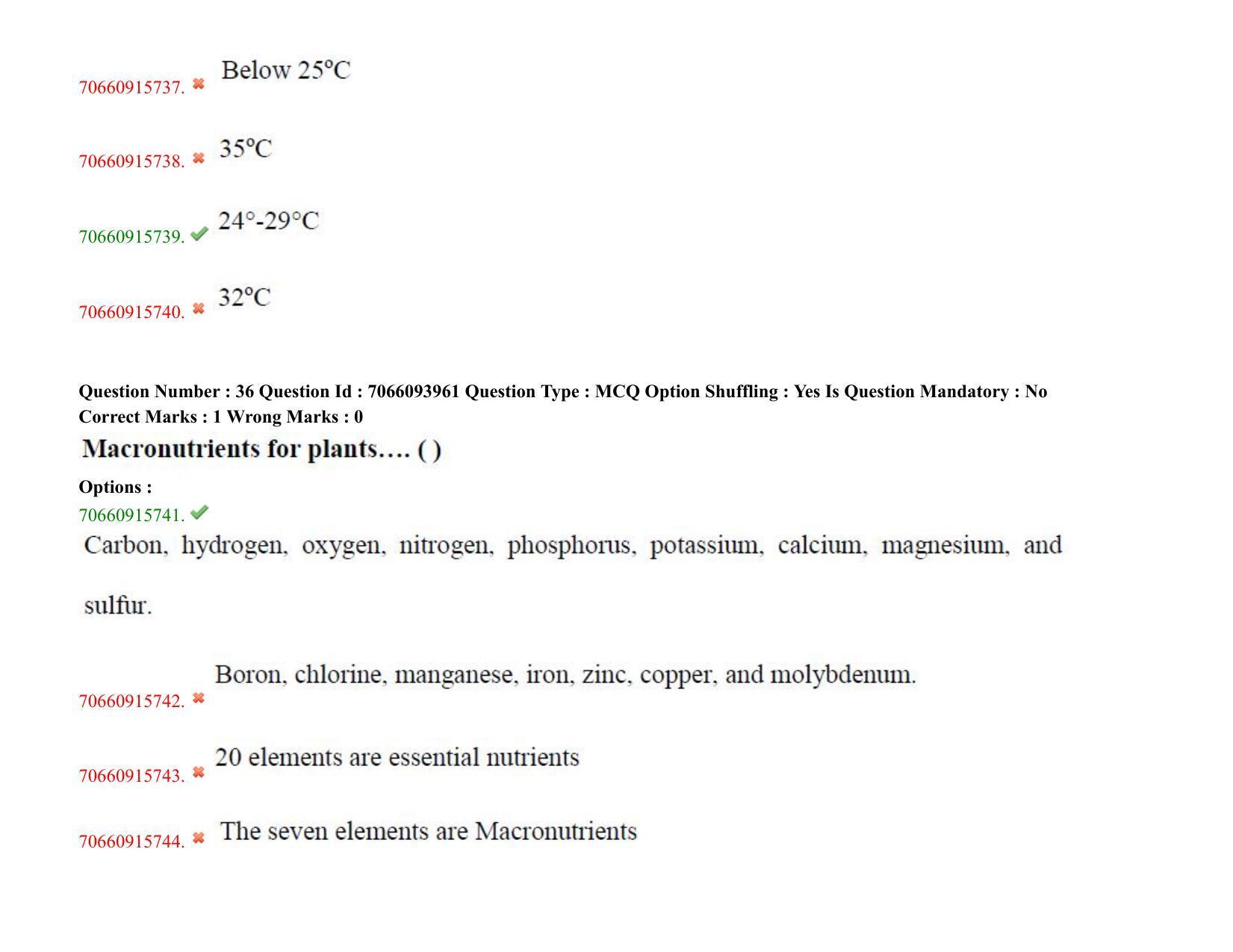 TS CPGET 2020 PGD in Sericulture (Shift 2) Question Paper with Answer Key - Page 23