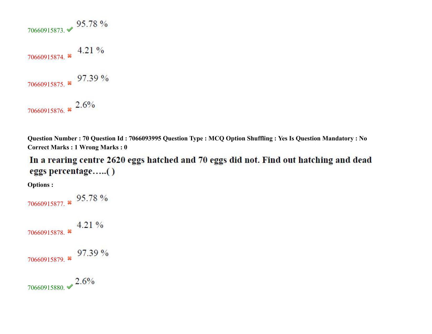 TS CPGET 2020 PGD in Sericulture (Shift 2) Question Paper with Answer Key - Page 44