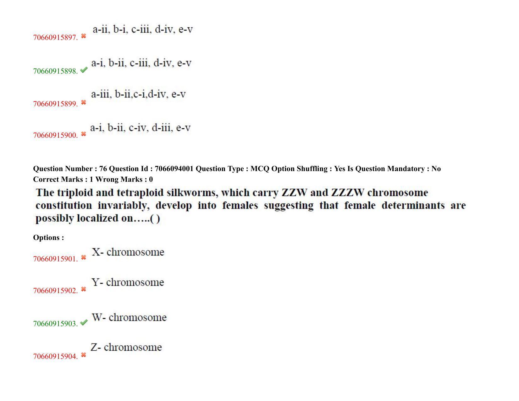 TS CPGET 2020 PGD in Sericulture (Shift 2) Question Paper with Answer Key - Page 48