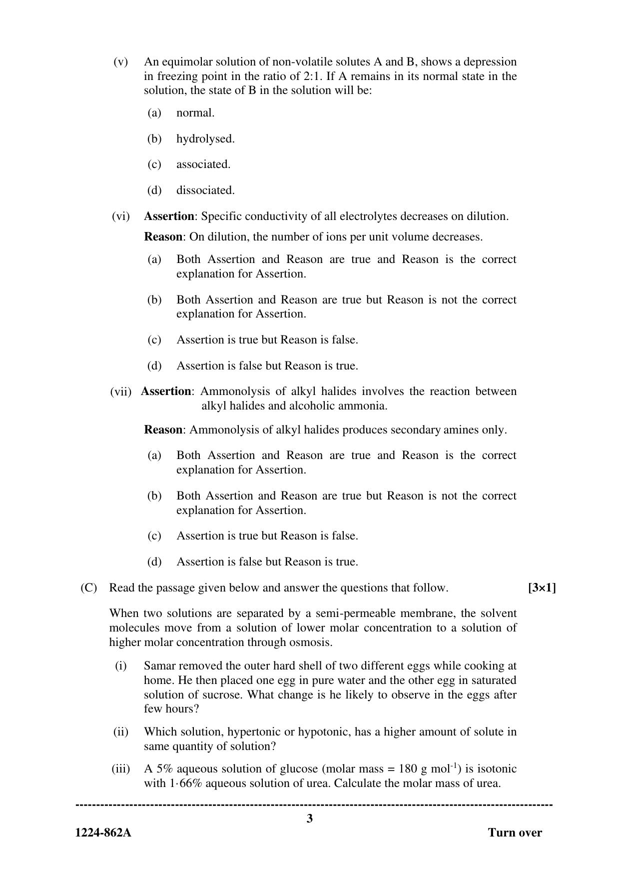 ISC Class 12 Chemistry 2024 Question Paper - Page 3